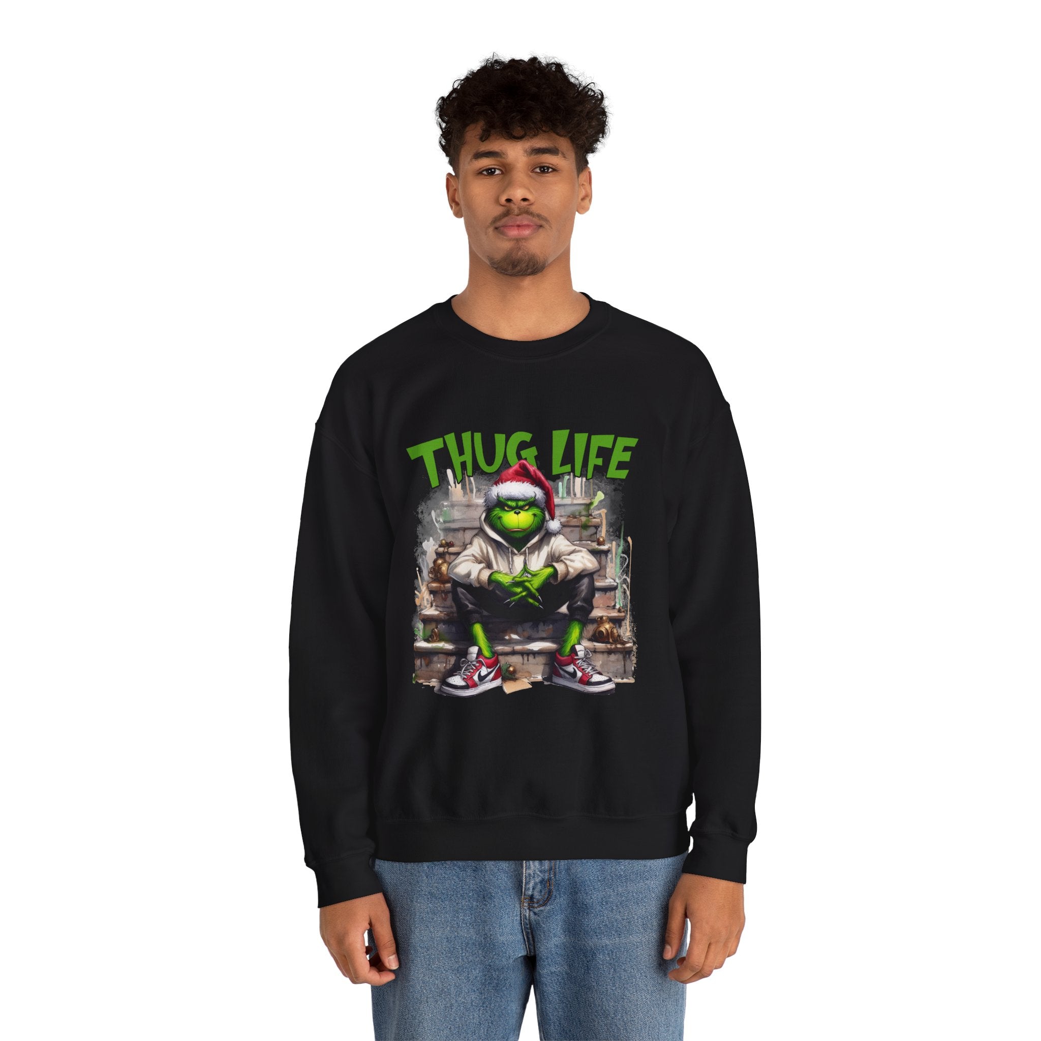 Crewneck Sweatshirt — Grinch Streetwear Graphic