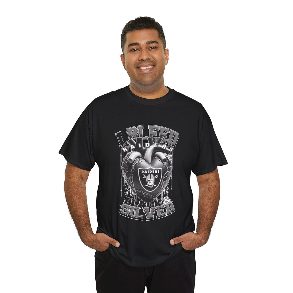 Raiders "I Bleed Black & Silver" T-Shirt