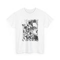 Graphic Tee — Grayscale Manga Crow Design ("IDOL DEAD")