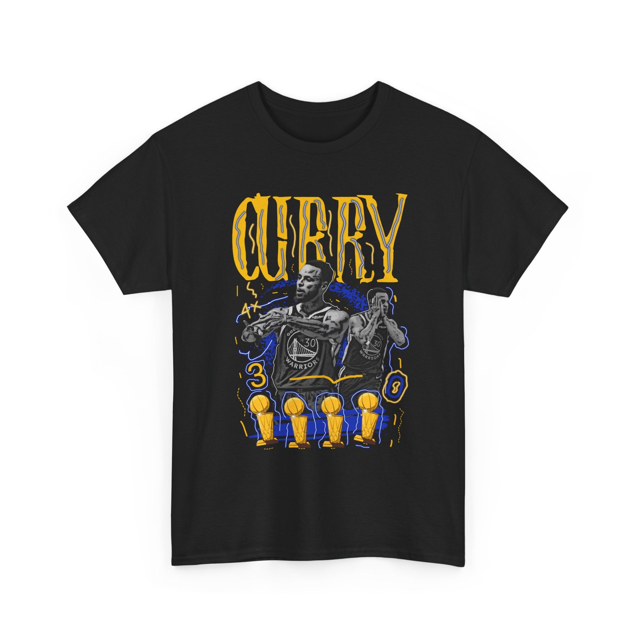 Curry Warriors T-Shirt — Steph Curry 4-Time Champs Graphic Tee
