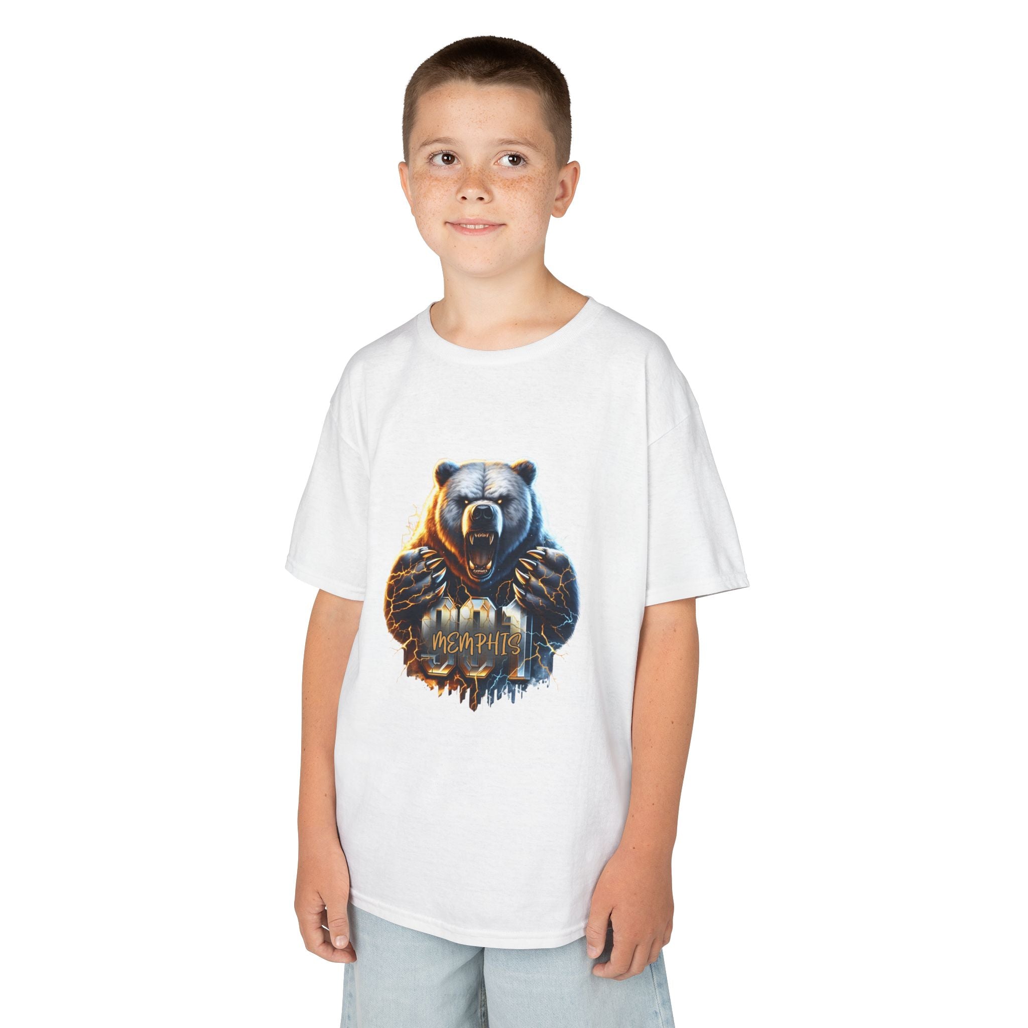 Kids Bear Graphic Tee — Mountain Bear Adventure Shirt