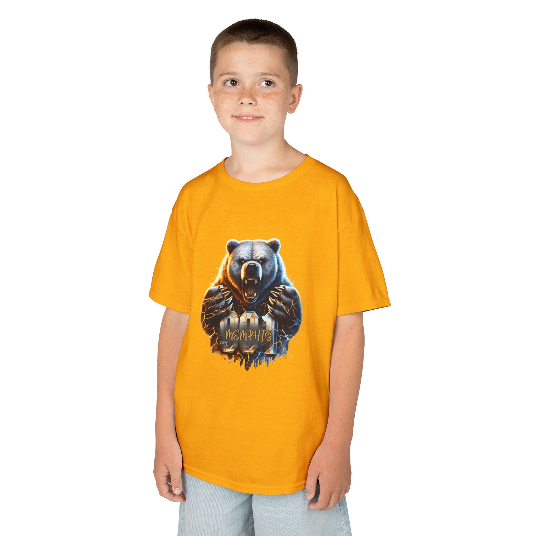 Kids Bear Graphic Tee — Mountain Bear Adventure Shirt