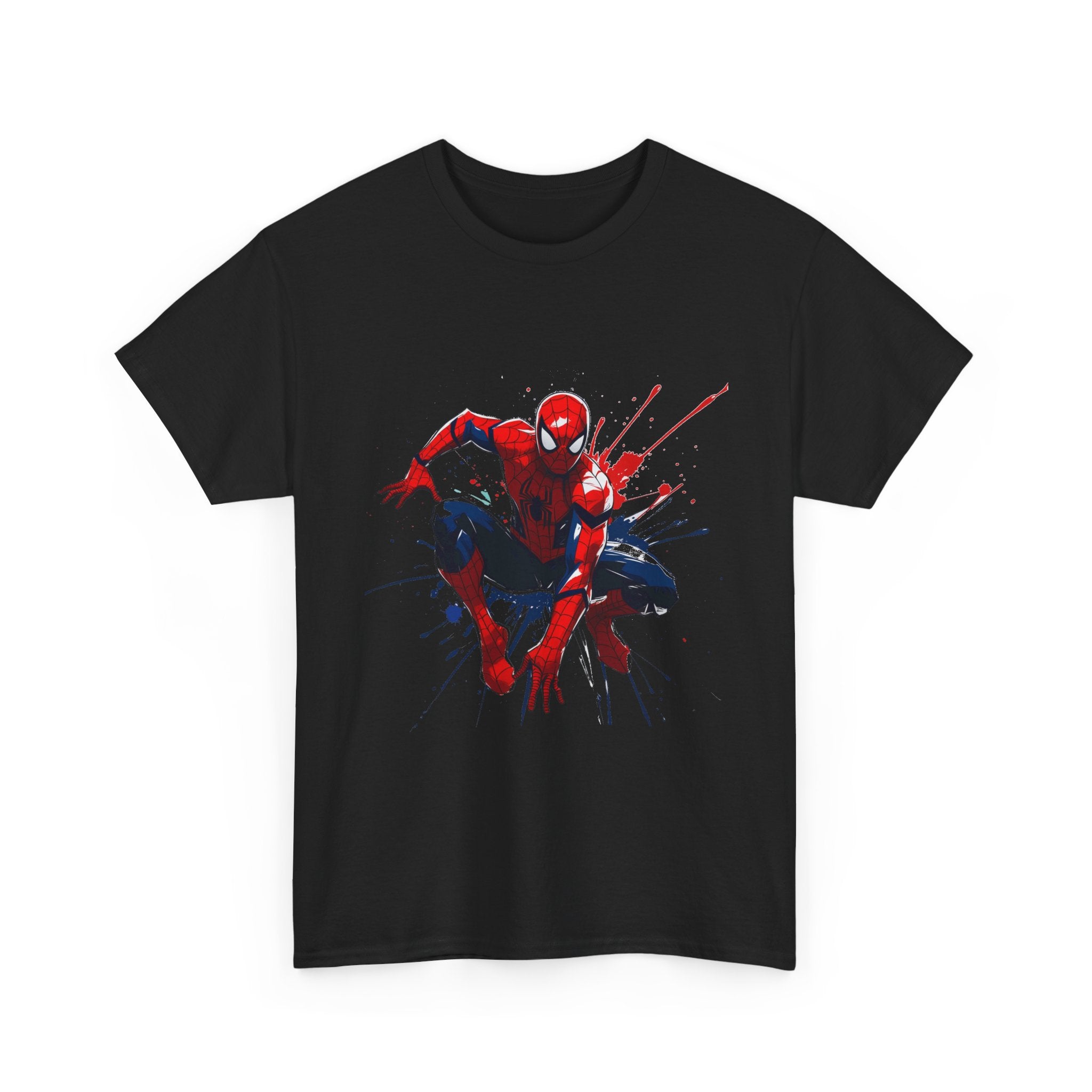 Spider-Man Action Pose T-Shirt — Splash Art Comic Tee