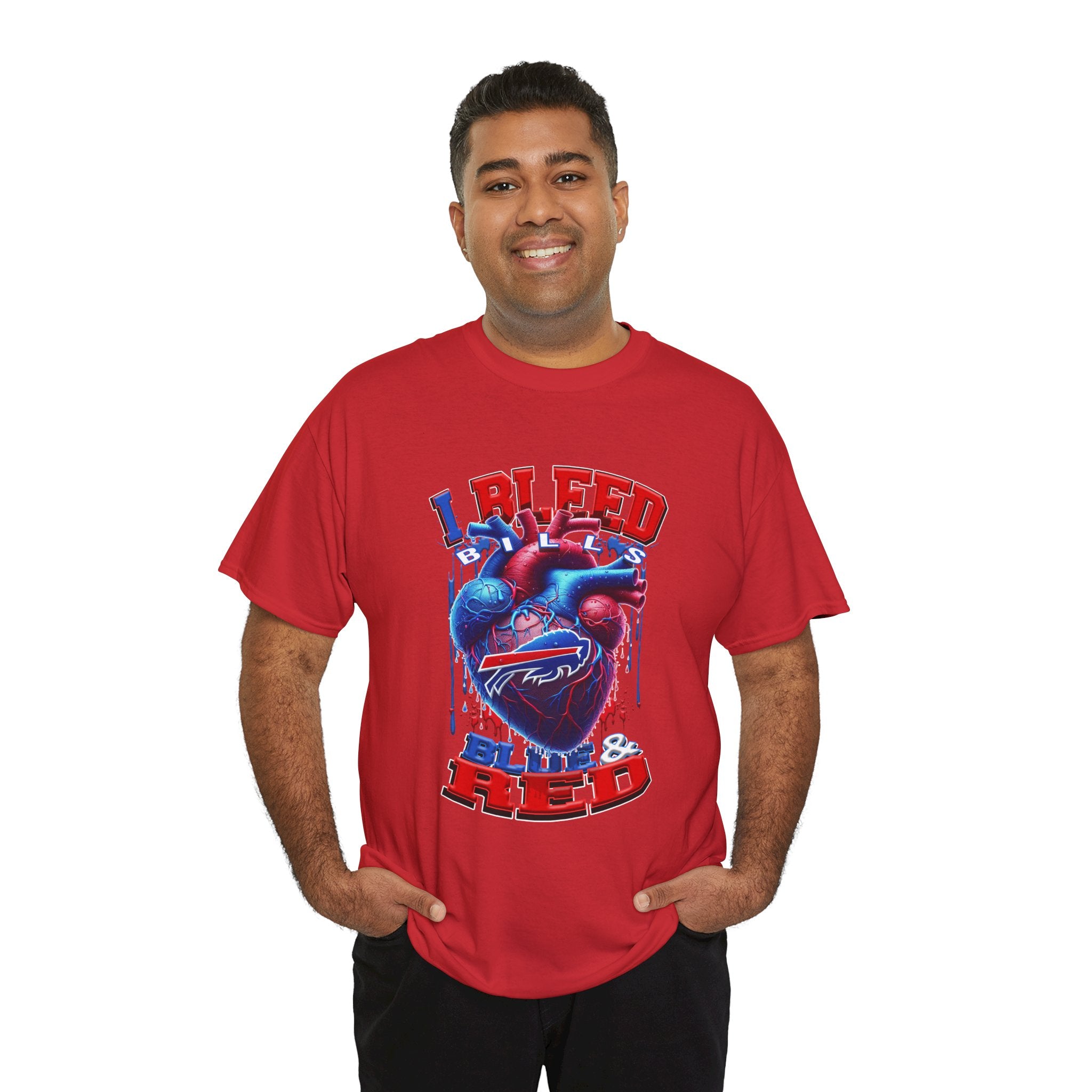 I Bleed Blue & Red T-Shirt