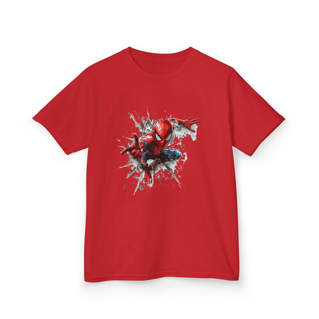 Kids Spider-Man Hero T‑Shirt — Action Pose Splash Graphic