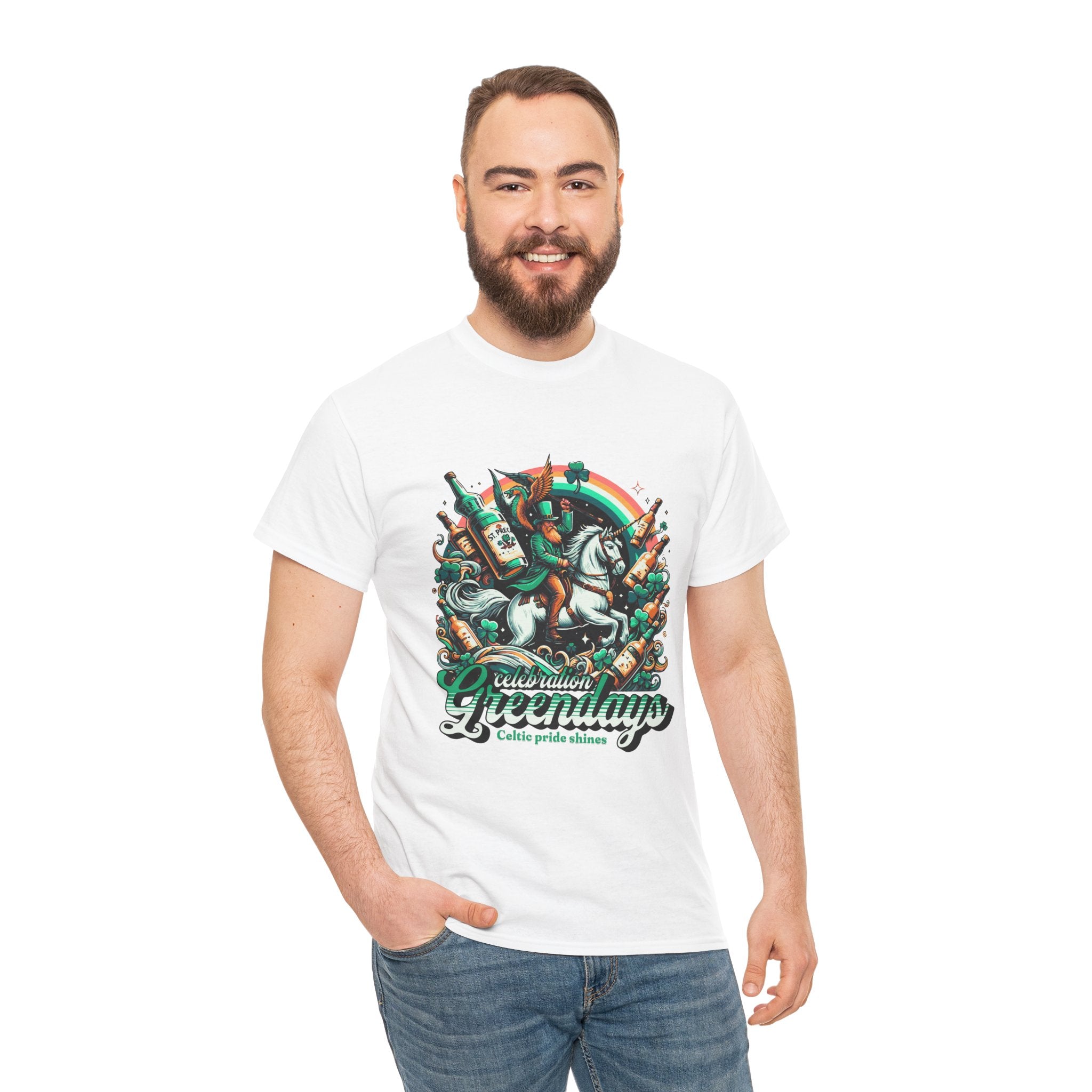 St. Patrick Celebration Greendays Rock Band Tee — St. Patrick's Day Graphic T-Shirt