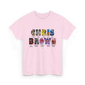 Chris Brown Collage Tee — R&B Artist Photo Letter Graphic T-Shirt