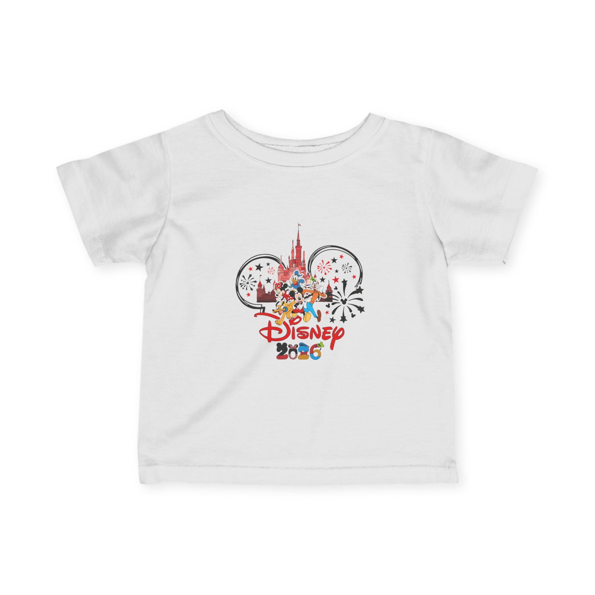 Disney 2026 Infant Tee — Mickey Castle Baby T‑Shirt