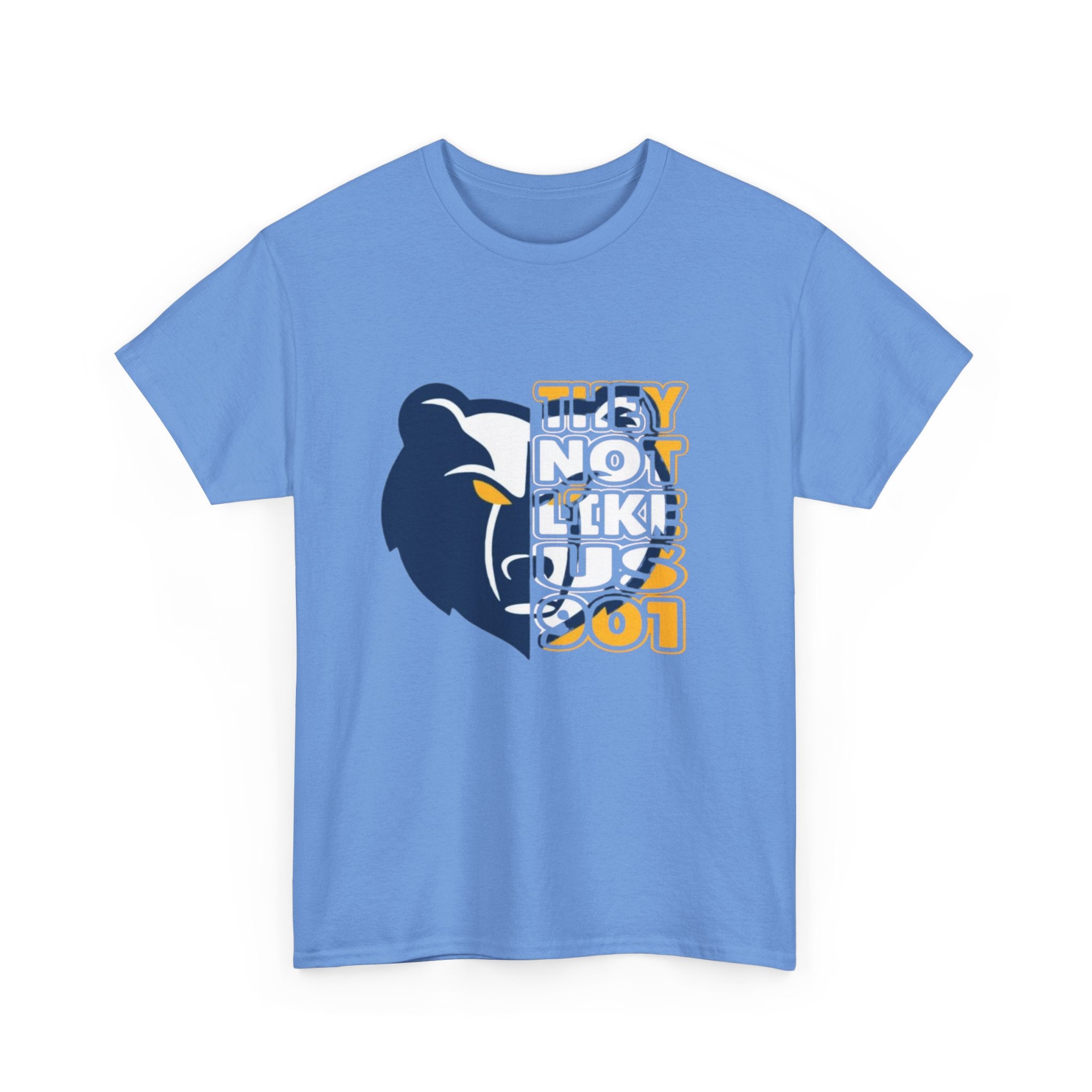 Grizzly Face Split Graphic T-Shirt — "They Be Grizz 901" Memphis Basketball Tee