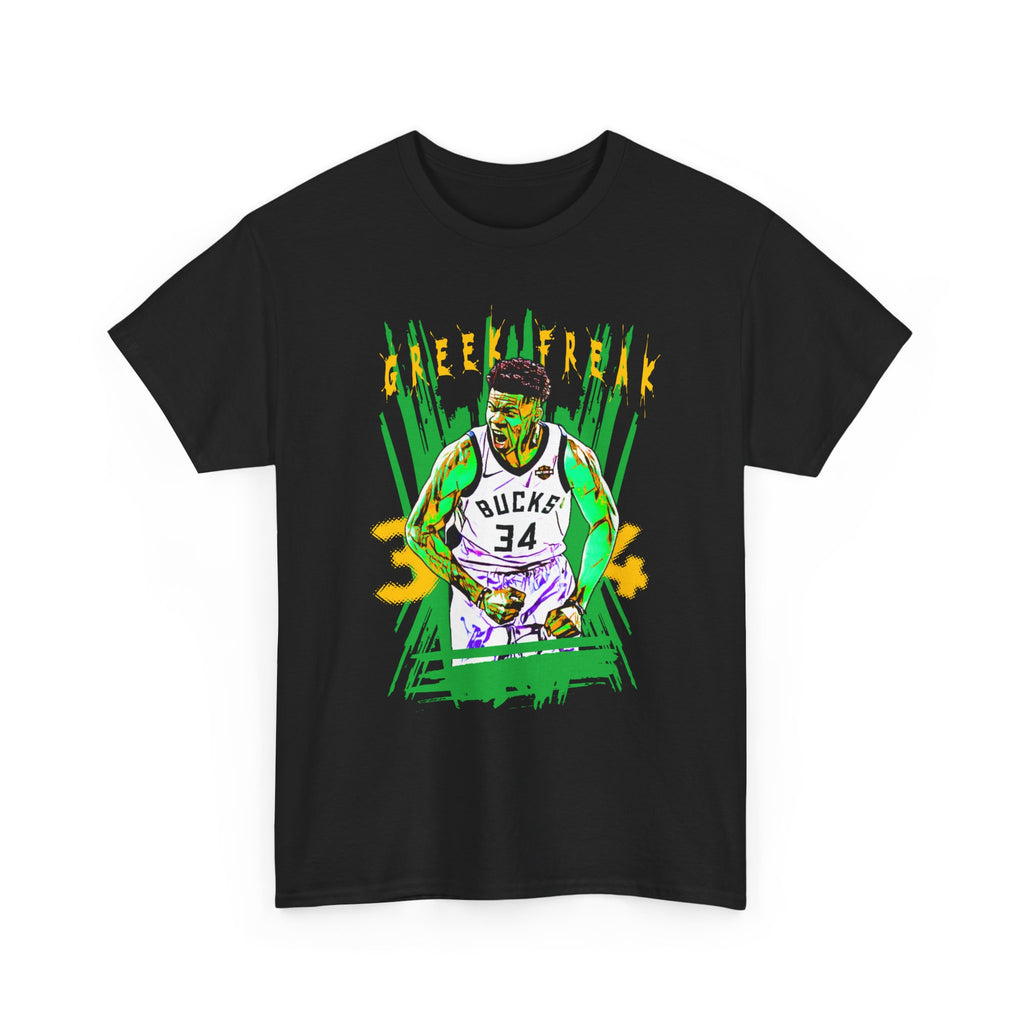 Basketball Tee — 'Greek Freak' Giannis Antetokounmpo Graphic Shirt