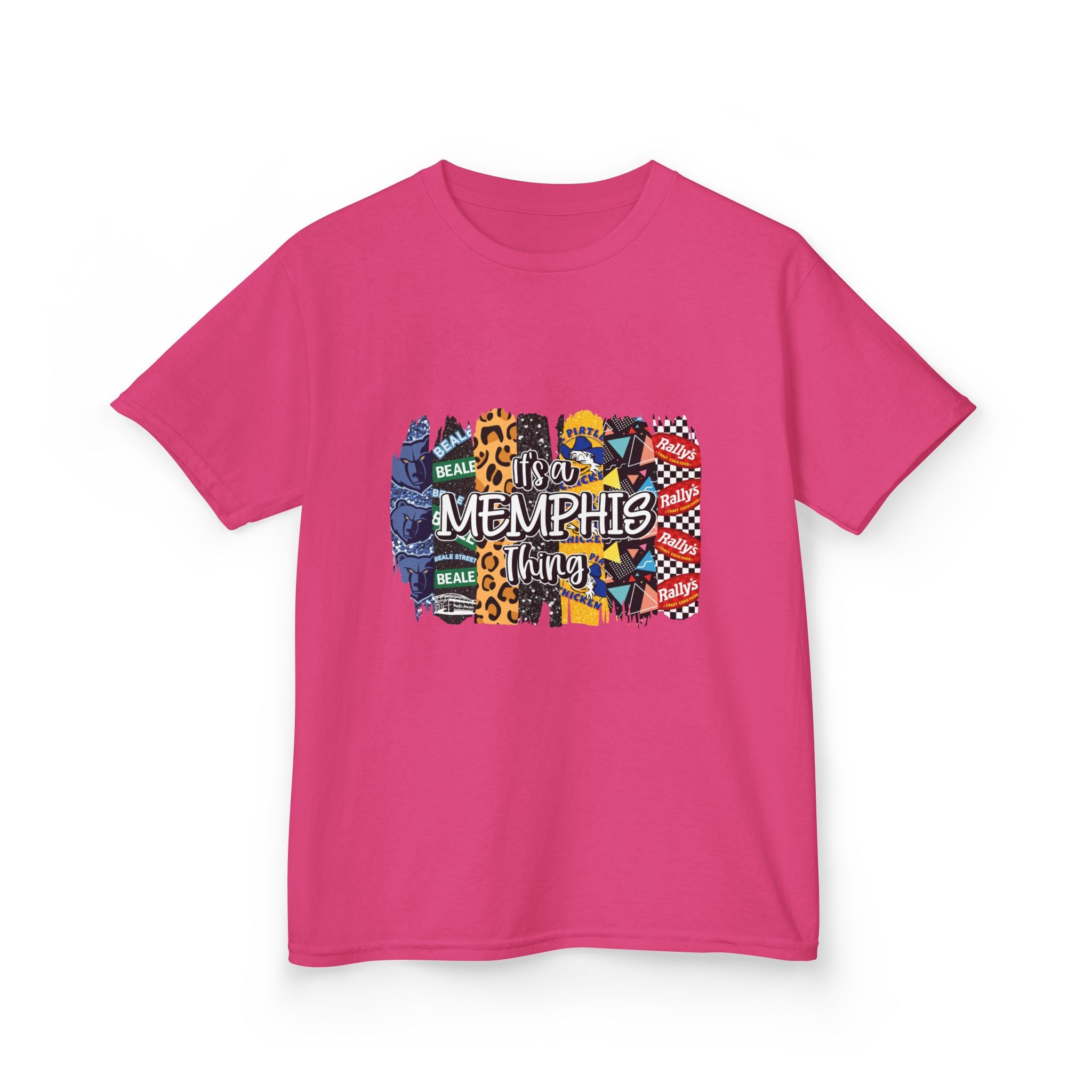 Memphis Kids T‑Shirt — Colorful Memphis City Pattern Tee