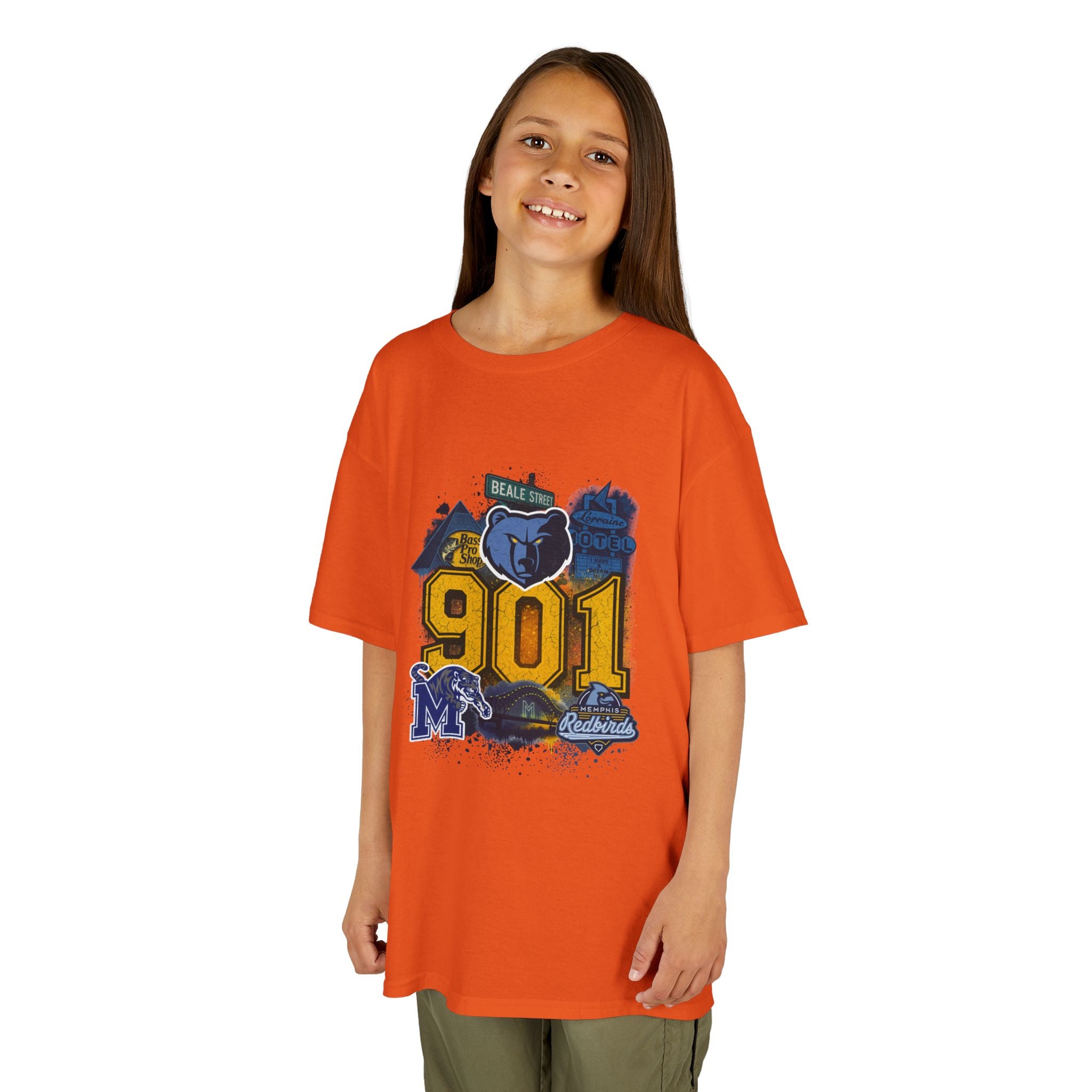 Kids Tee — '901' Memphis Pride Graphic Shirt for Children