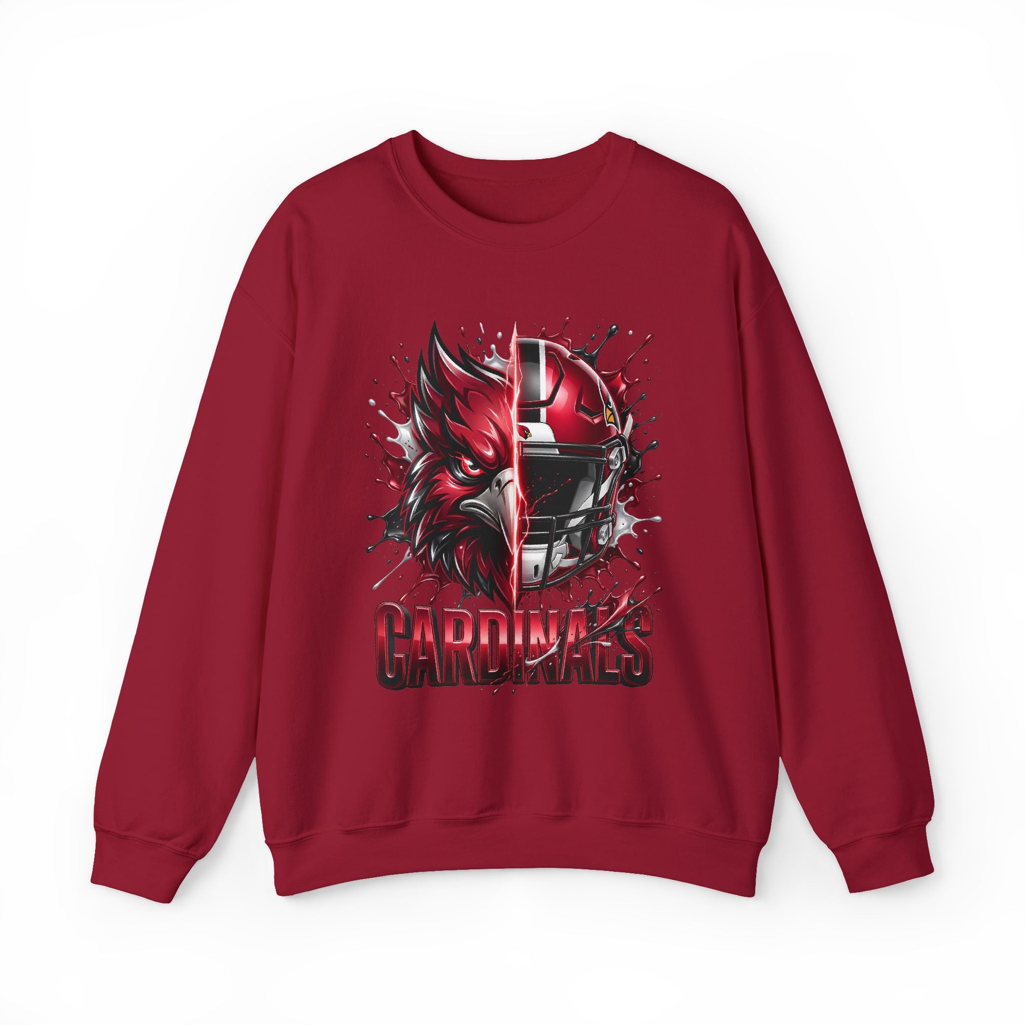 Cardinals Helmet & Roaring Cardinal Crewneck Sweatshirt