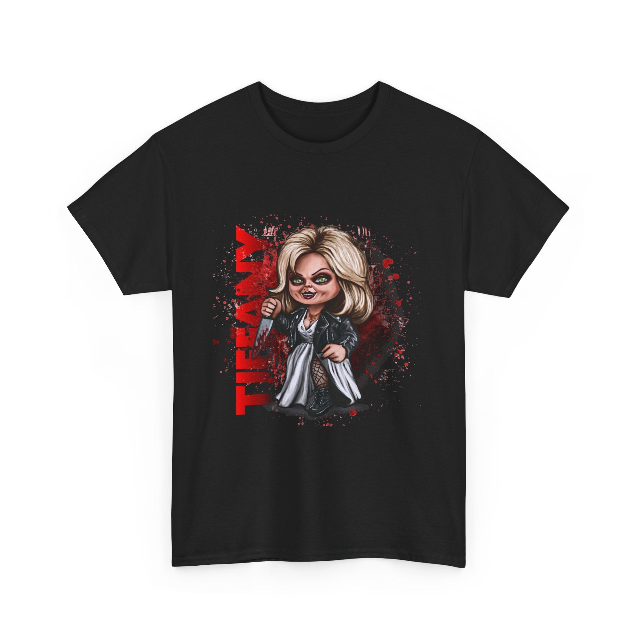 Tiffany Horror Character T-Shirt — Retro Chibi Slasher Tee