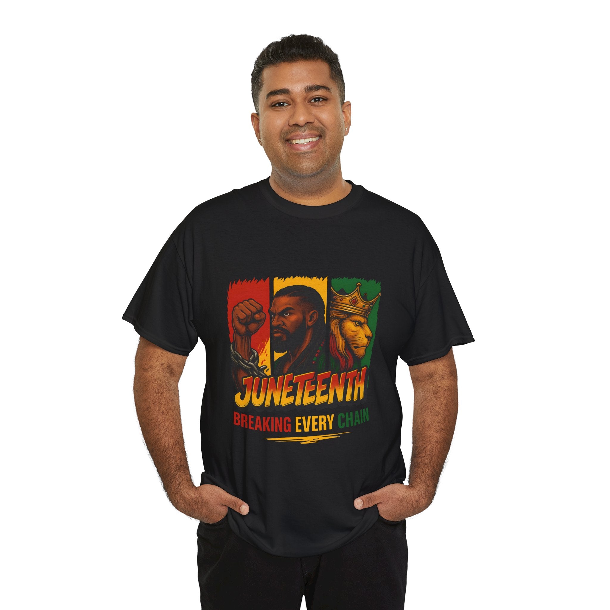 Juneteenth T-Shirt — "Breaking Every Chain" Black History Celebration Tee