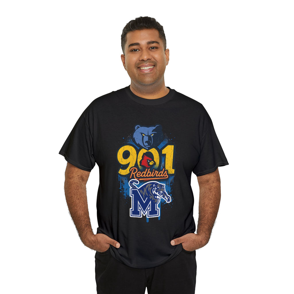 901 Redbirds Memphis Grizzlies Fan T-Shirt — City Pride Sports Tee