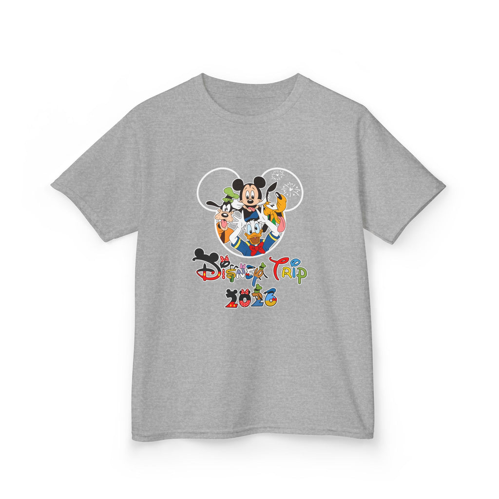 Kids T-Shirt — "Disney Trip 2026" Mickey & Friends Vacation Tee