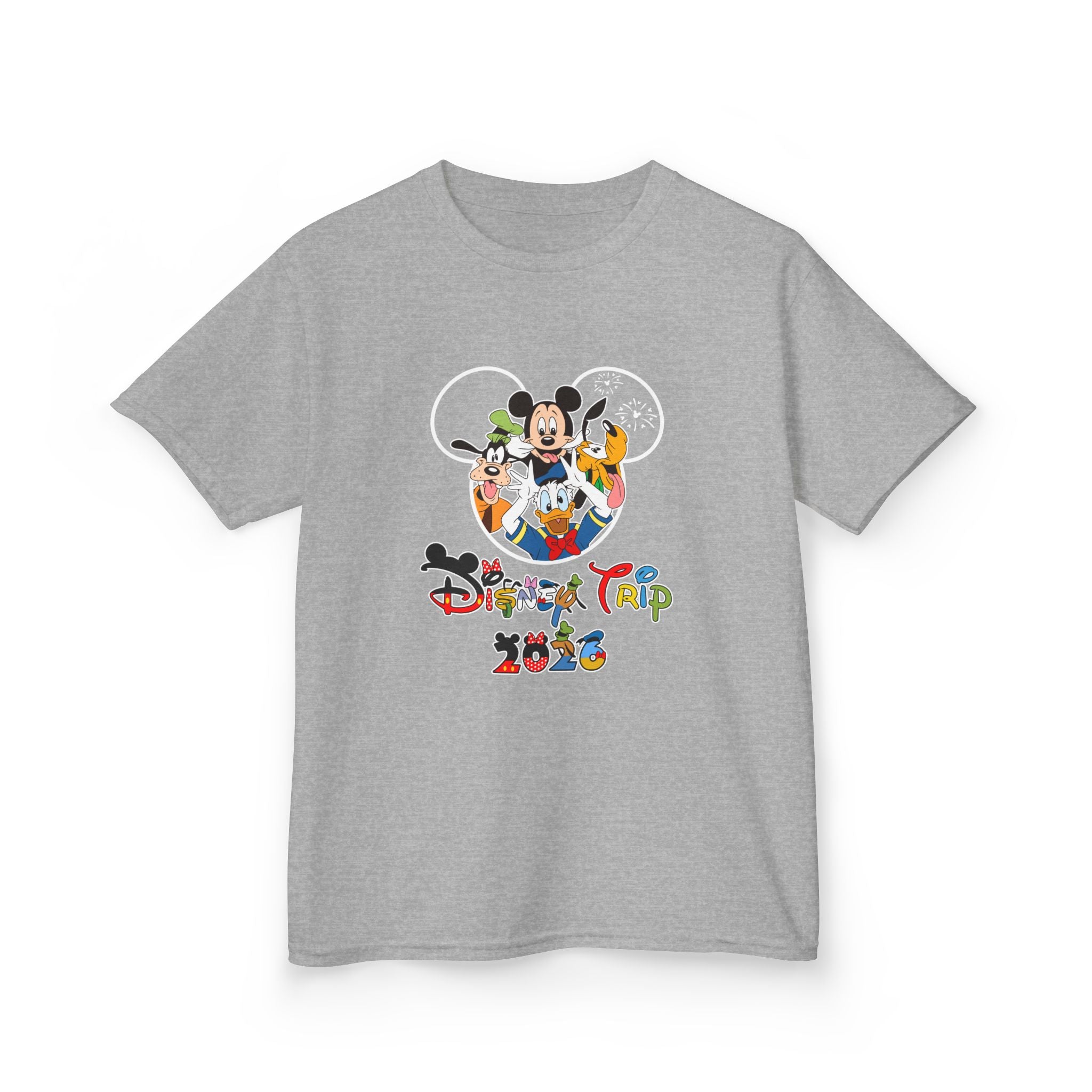 Kids T-Shirt — "Disney Trip 2026" Mickey & Friends Vacation Tee
