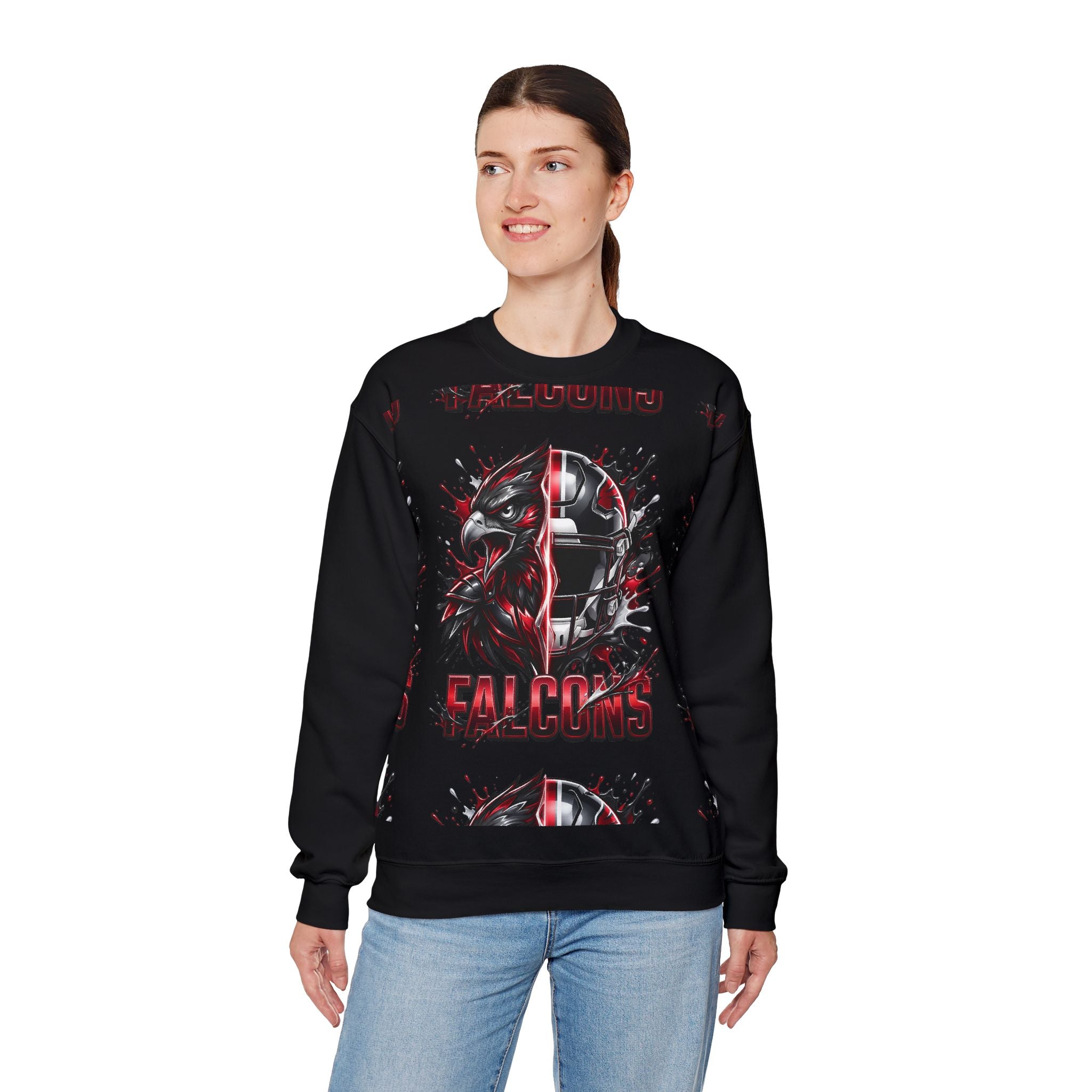 Falcons Helmet Unisex Heavy Blend™ Crewneck Sweatshirt