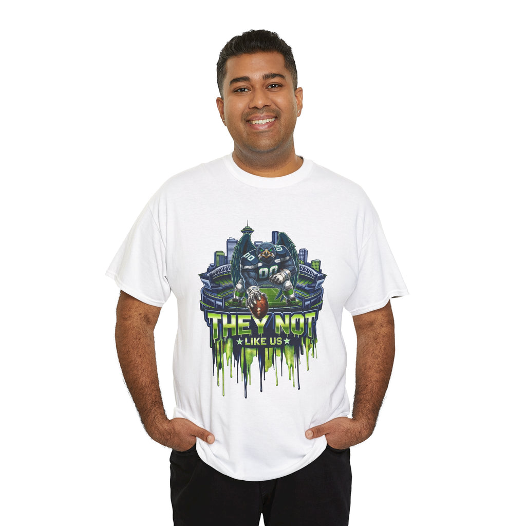 Seattle Seahawks They Not Like Us Stadium Crew T‑Shirt — "They Not Like Us" Graphic Tee