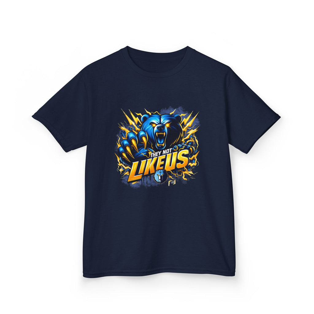 Kids Tee — Fierce Blue Bear 'Like Us' Graphic