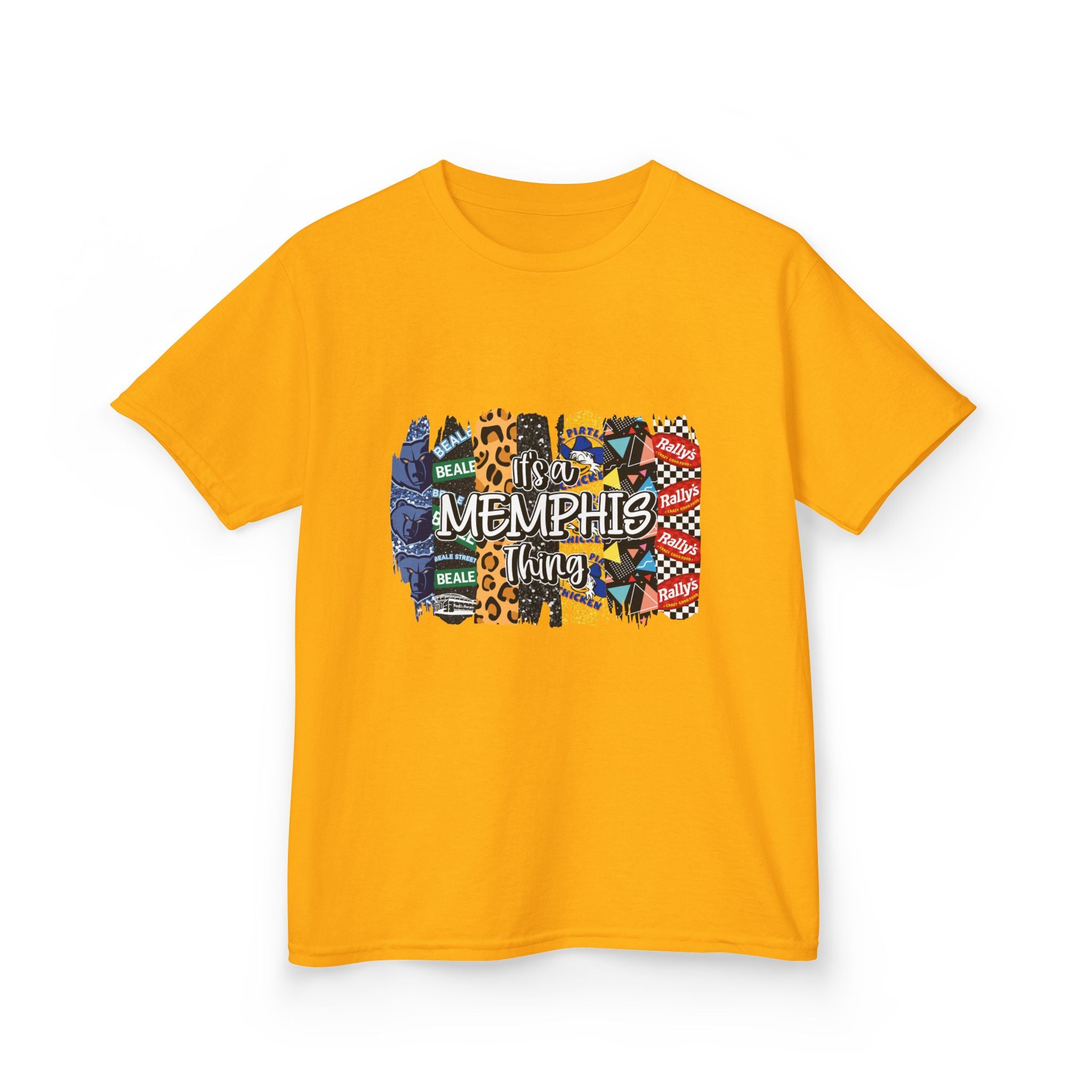 Memphis Kids T‑Shirt — Colorful Memphis City Pattern Tee