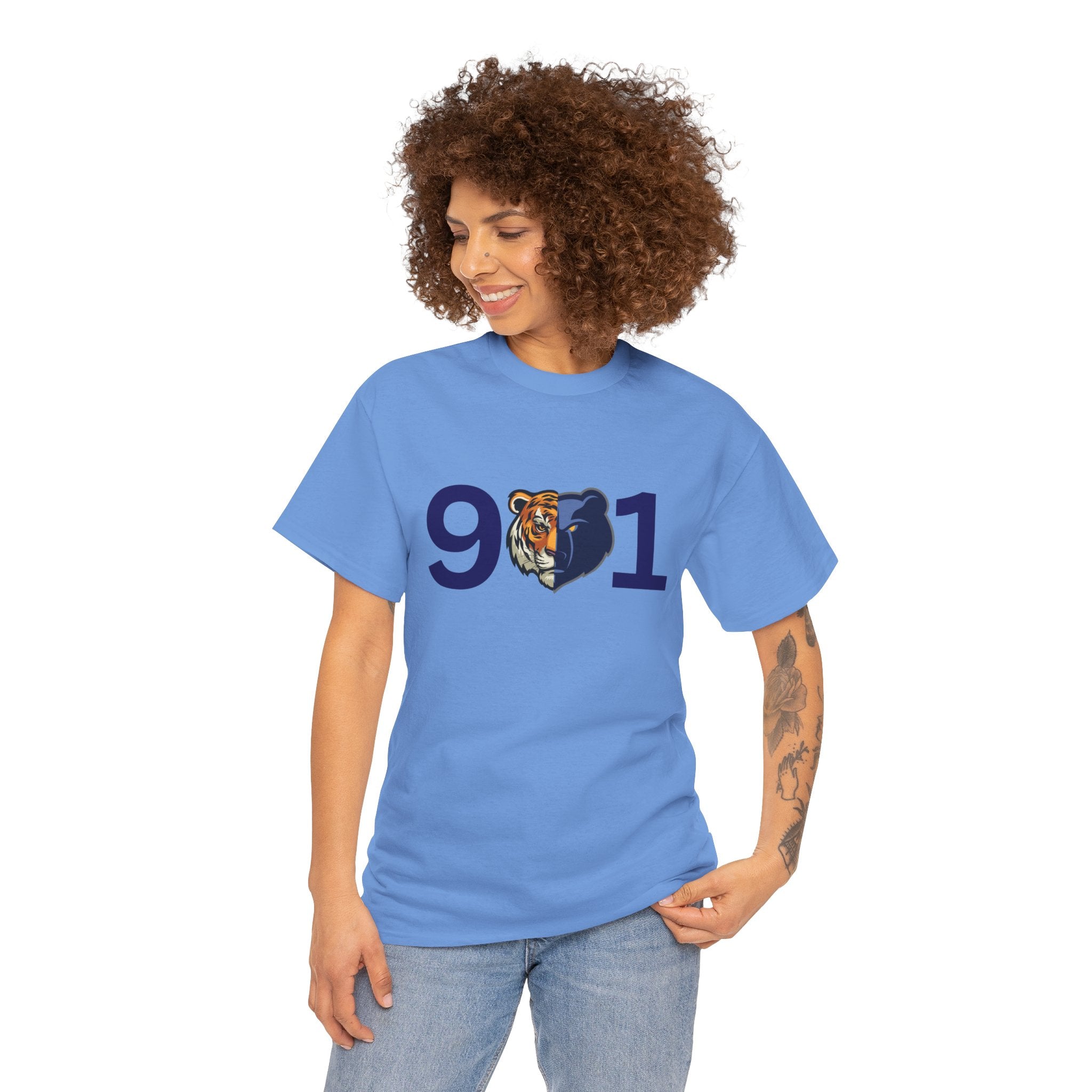 901 Heart Tiger T-Shirt — Memphis Pride Graphic Tee