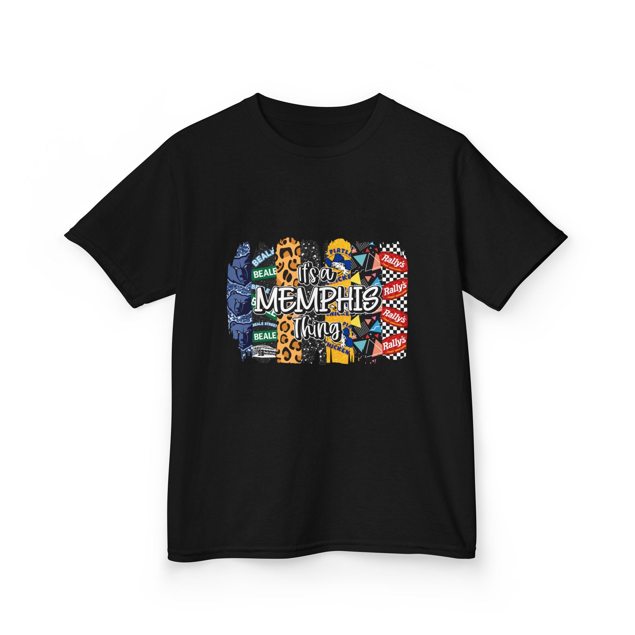 Memphis Kids T‑Shirt — Colorful Memphis City Pattern Tee