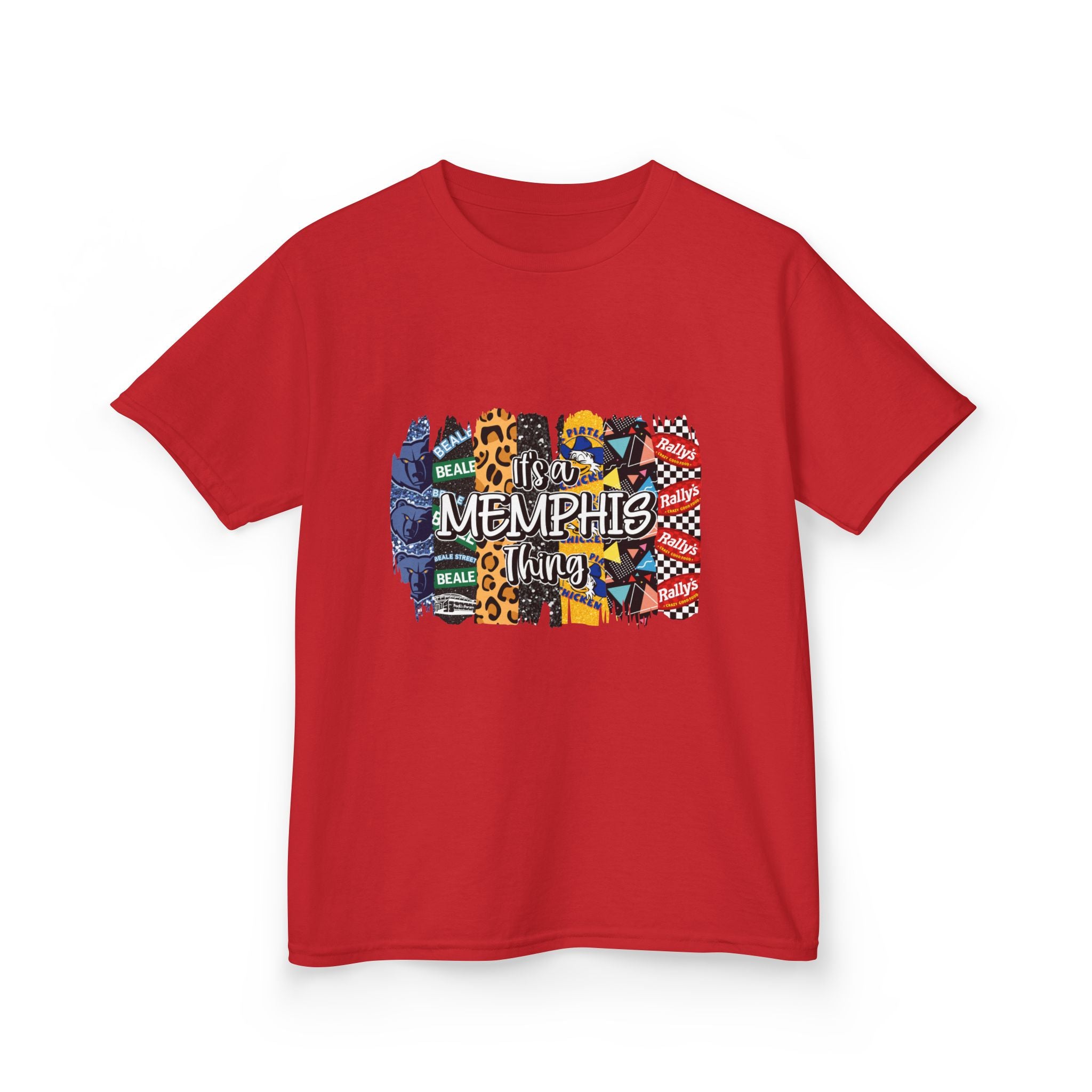 Memphis Kids T‑Shirt — Colorful Memphis City Pattern Tee