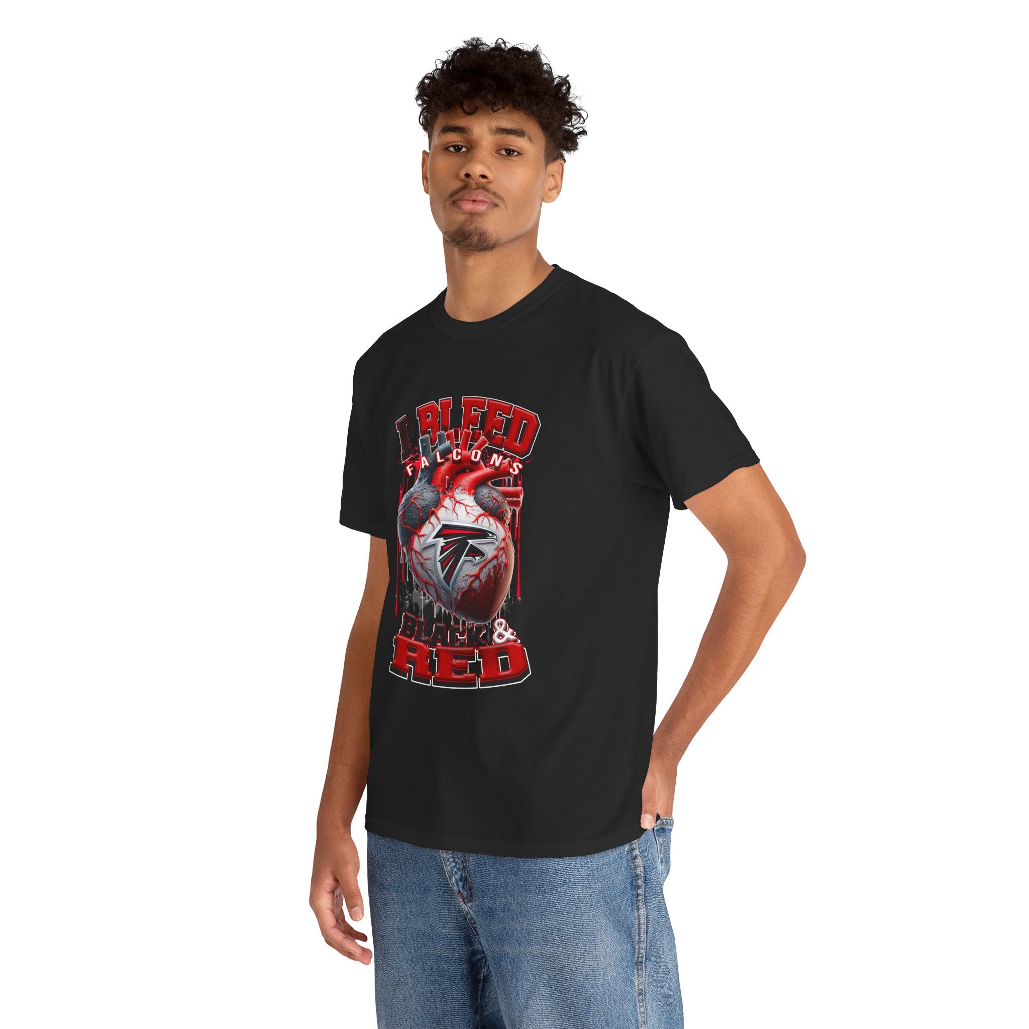 Falcons I Bleed Black & Red T-Shirt