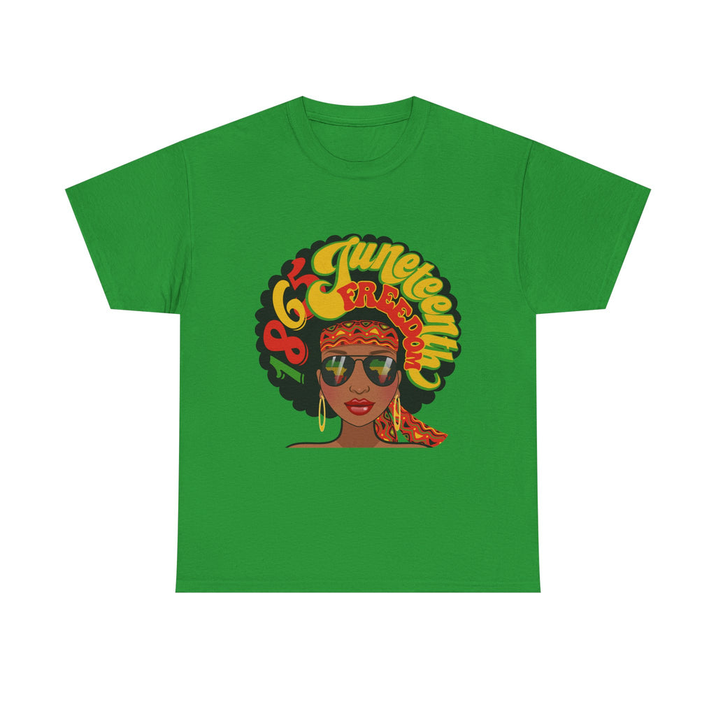 Juneteenth Afro Retro '60s Queen Tee – Vintage Black Girl Magic Graphic T-Shirt