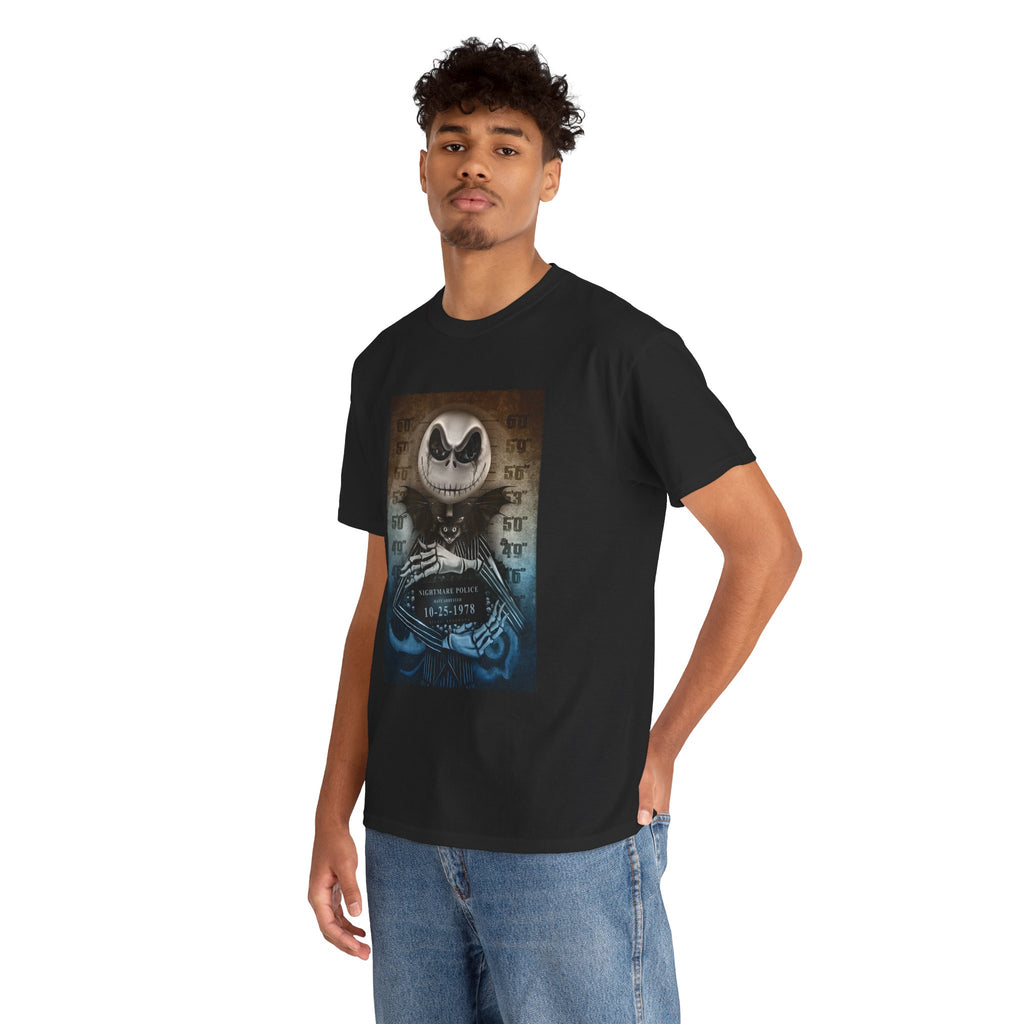 Jack Skellington Mugshot Graphic T-Shirt