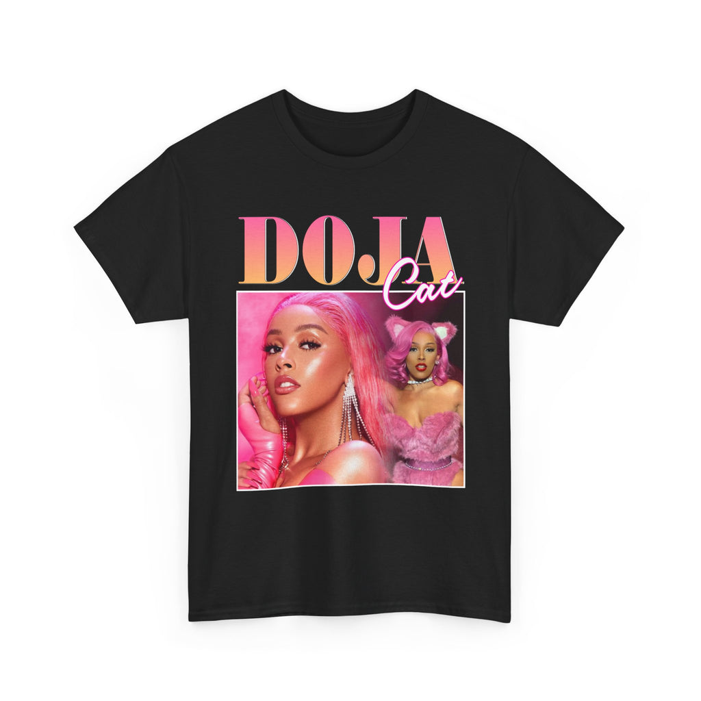 Graphic Tee — "DOJA C." Pink Retro Portrait