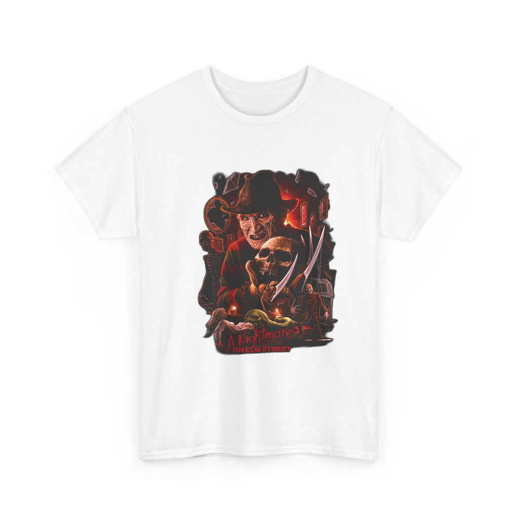 Horror Movie Graphic Tee — Freddy Krueger Inspired "One Two... Never Sleep Again" T-Shirt