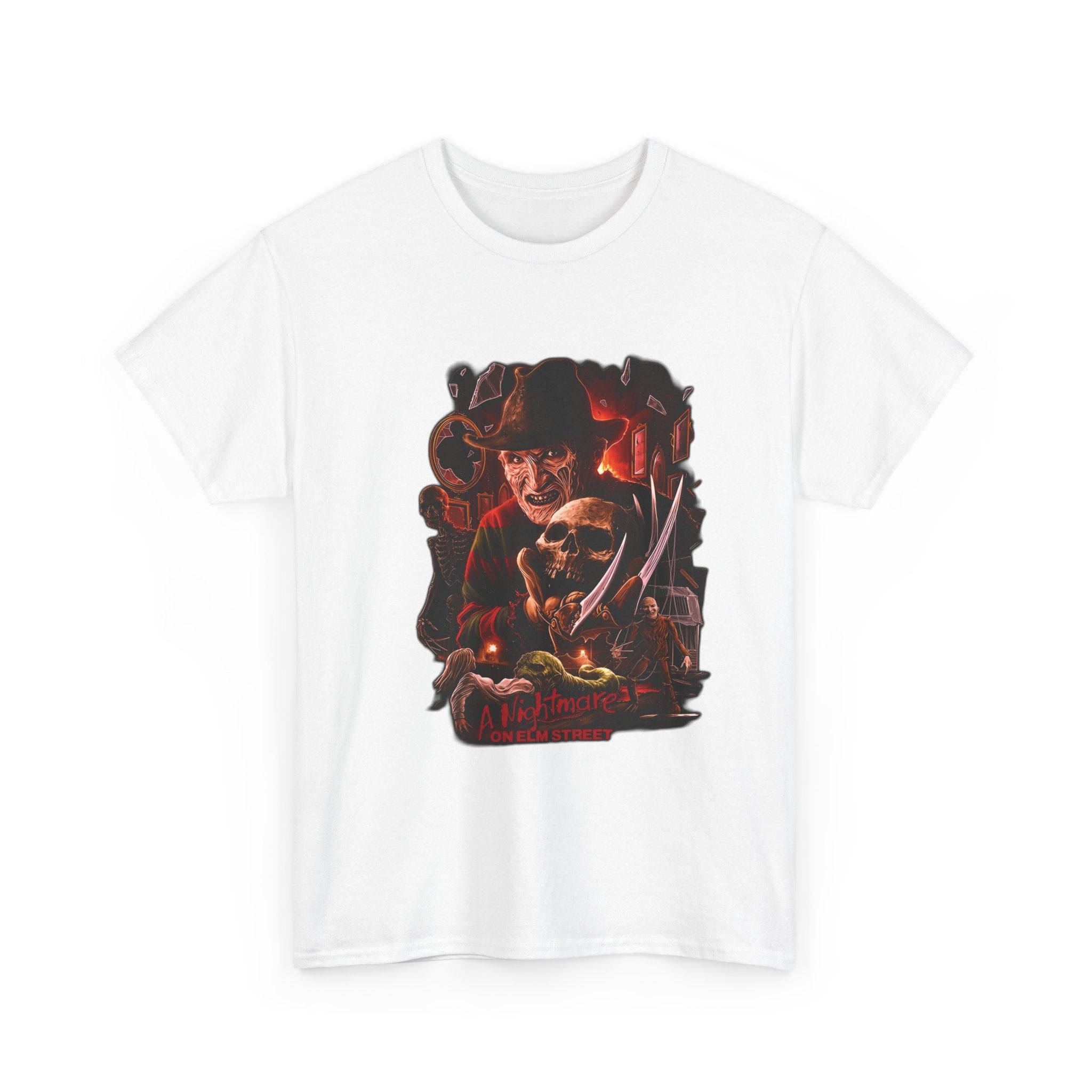 Horror Movie Graphic Tee — Freddy Krueger Inspired "One Two... Never Sleep Again" T-Shirt