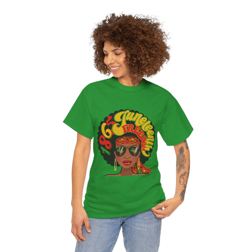 Juneteenth Freedom Afro Graphic T-Shirt