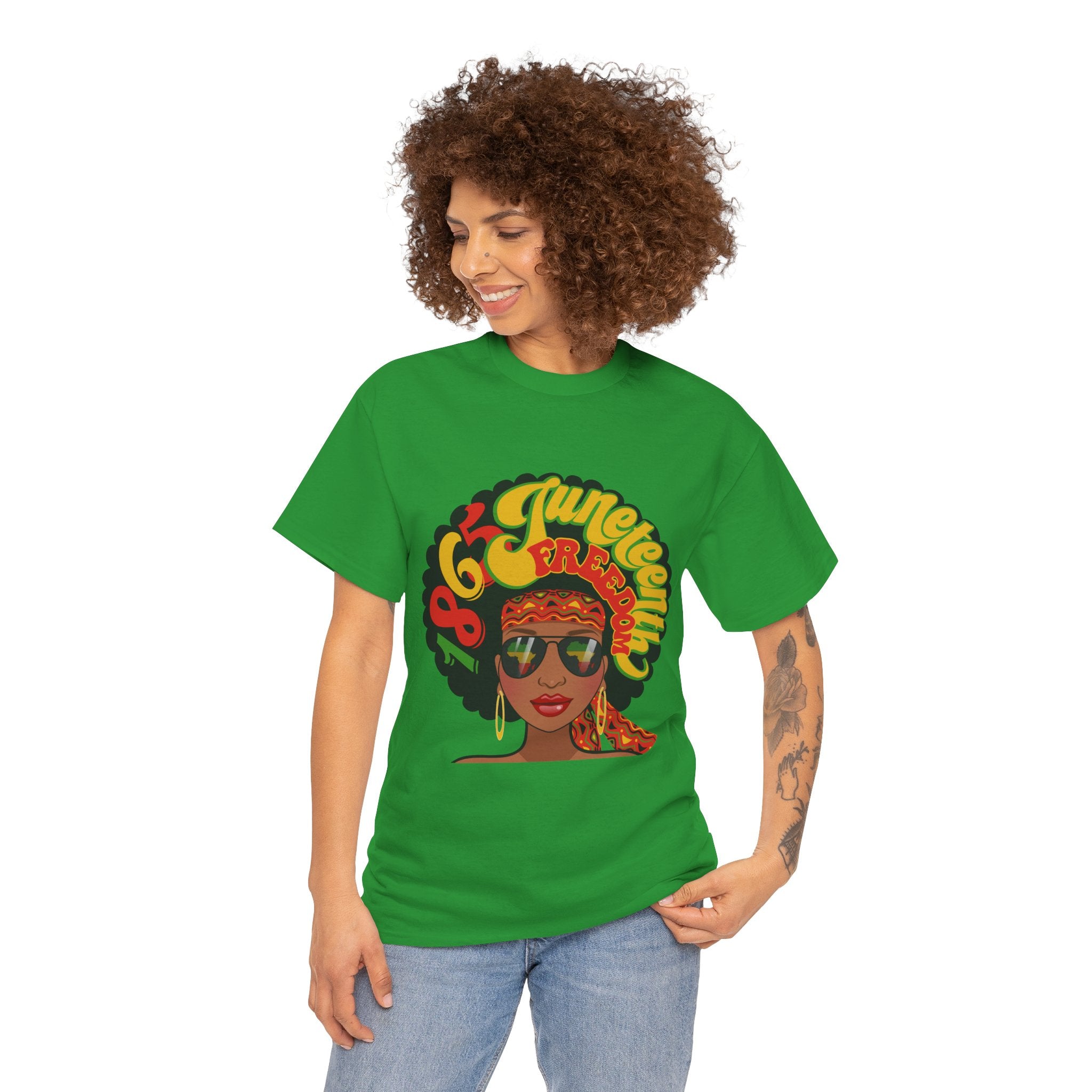 Juneteenth Freedom Afro Graphic T-Shirt