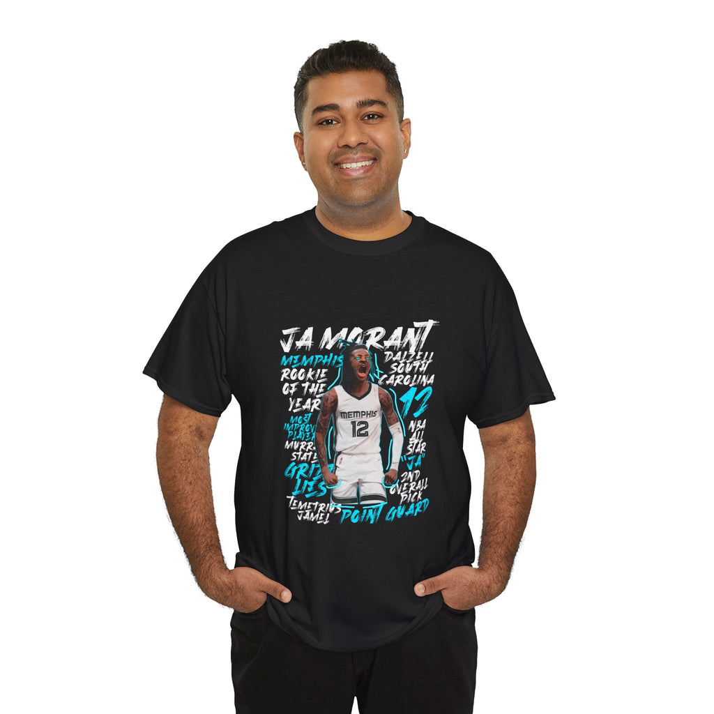 Ja Morant Basketball Tee — Memphis Grizzlies Player Graphic Shirt