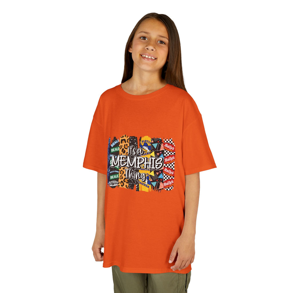 Memphis Kids T‑Shirt — Colorful Memphis City Pattern Tee