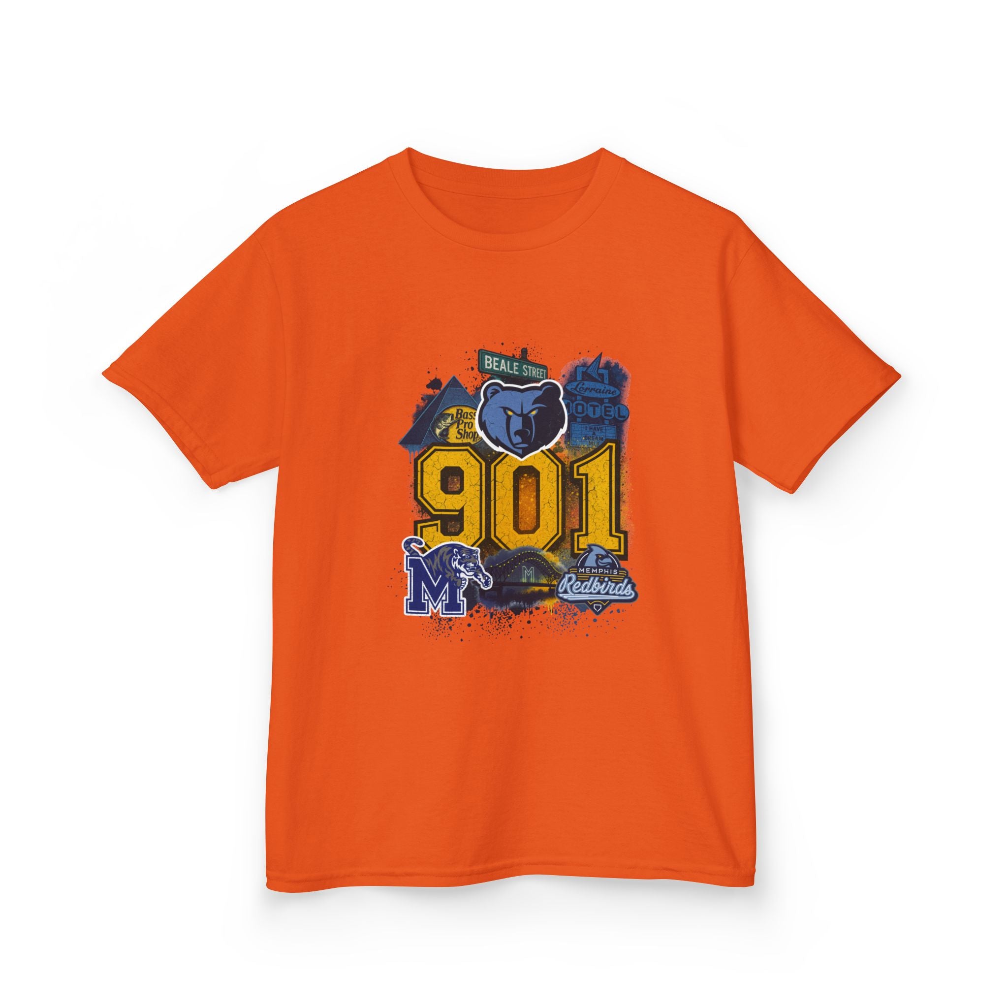 Kids Tee — '901' Memphis Pride Graphic Shirt for Children