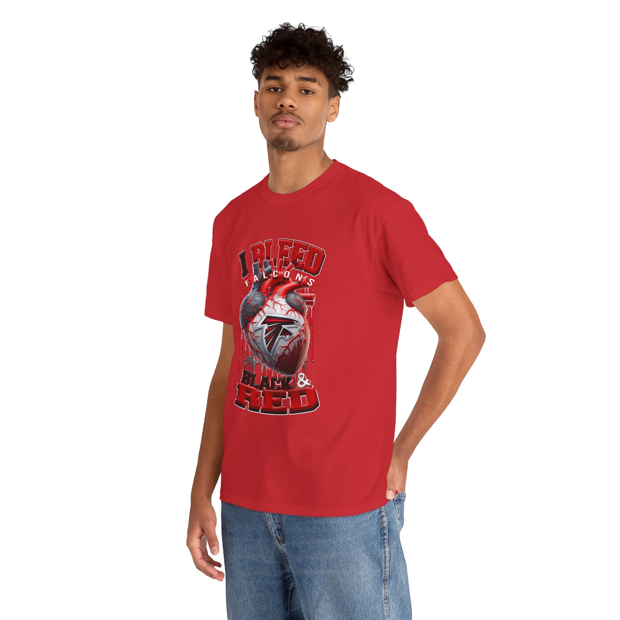 Falcons I Bleed Black & Red T-Shirt
