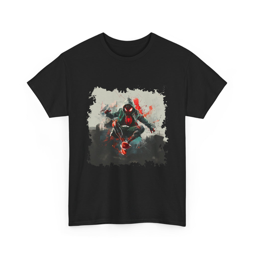 Spider Hero Graphic Tee — Miles Morales Street Art Design