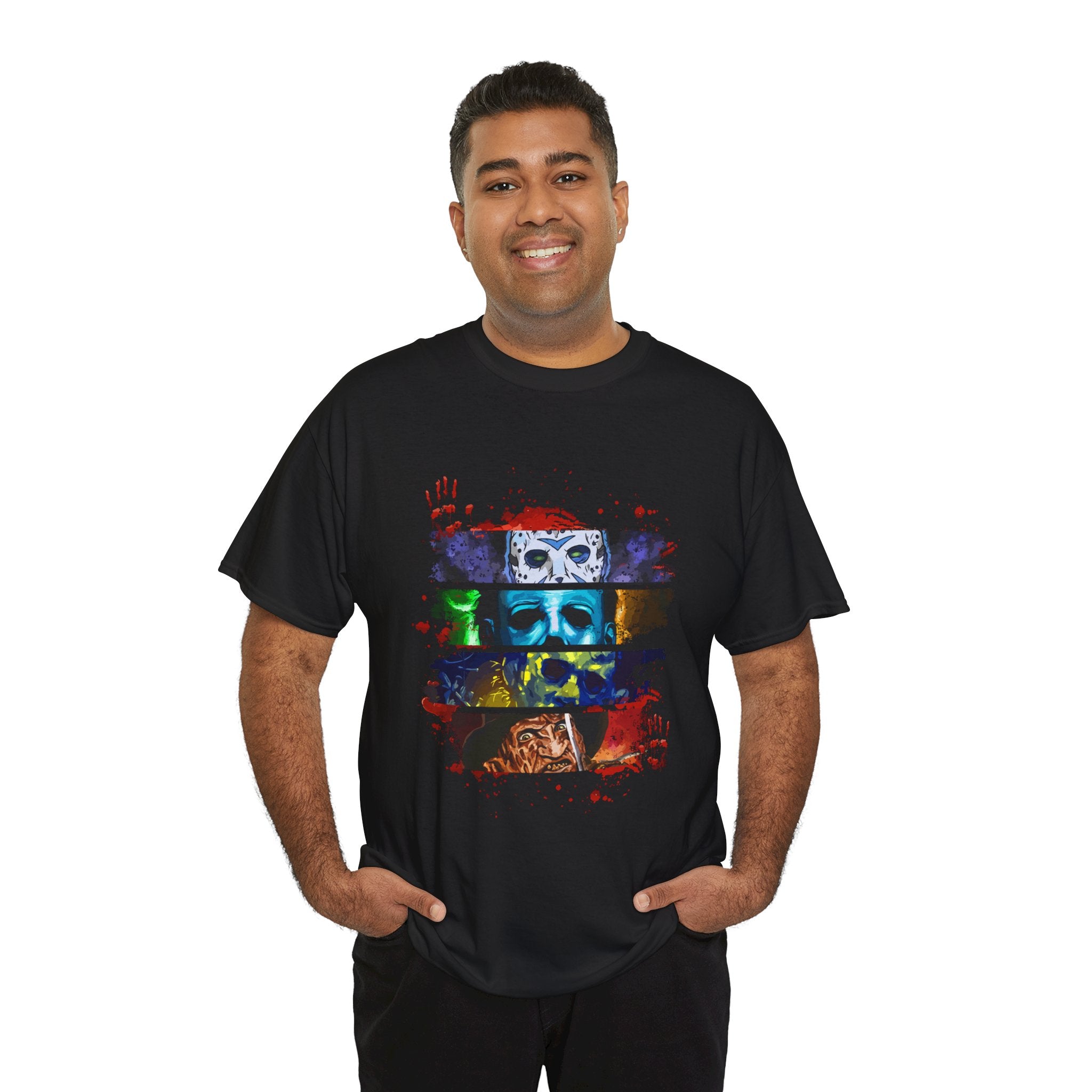 Skull Spectrum T-Shirt — Colorful Horror Graphic Tee