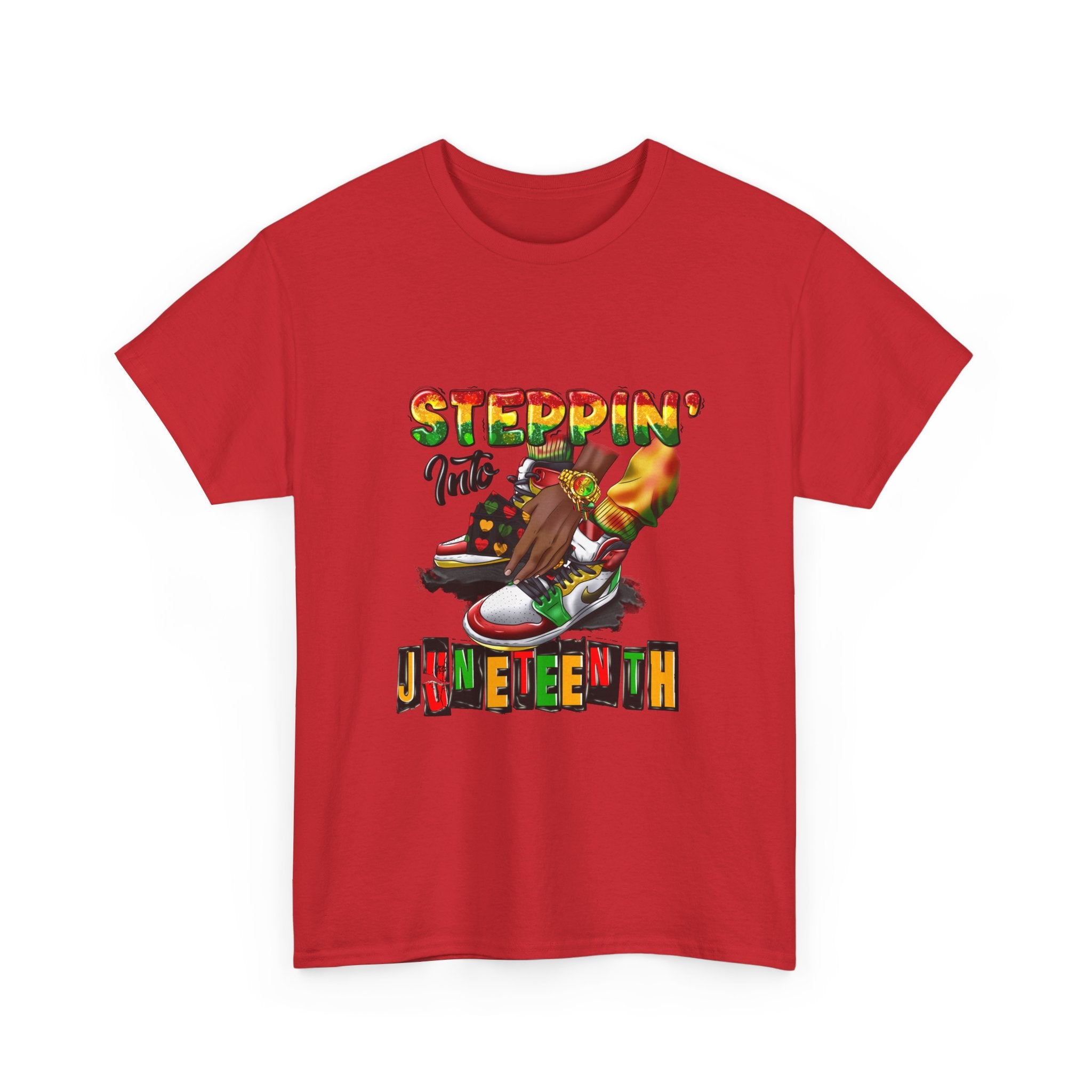 Juneteenth Steppin' T-Shirt — Retro Dance Sneakers Celebration Tee