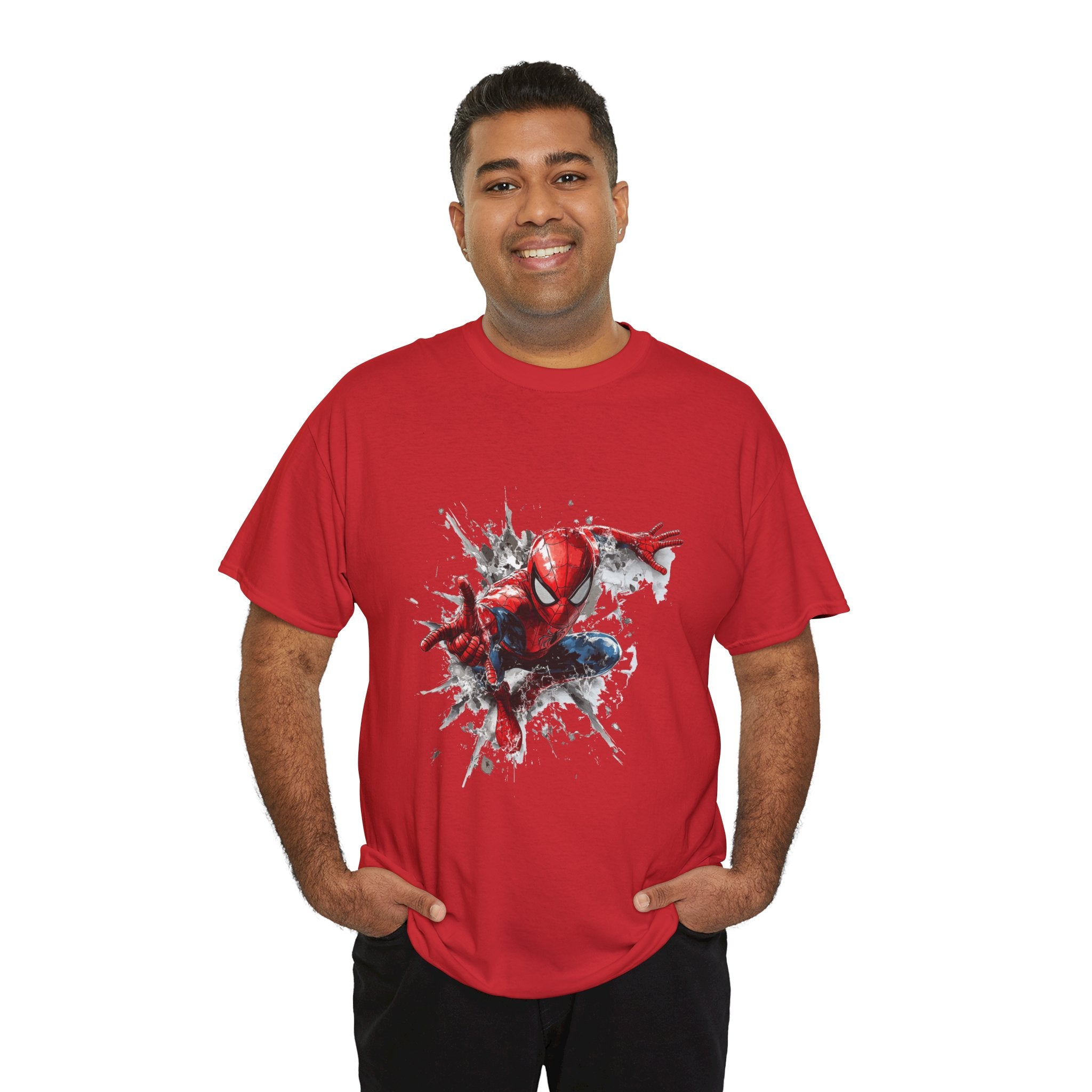 Spider-Man Action Pose T-Shirt — Kid & Adult Superhero Tee