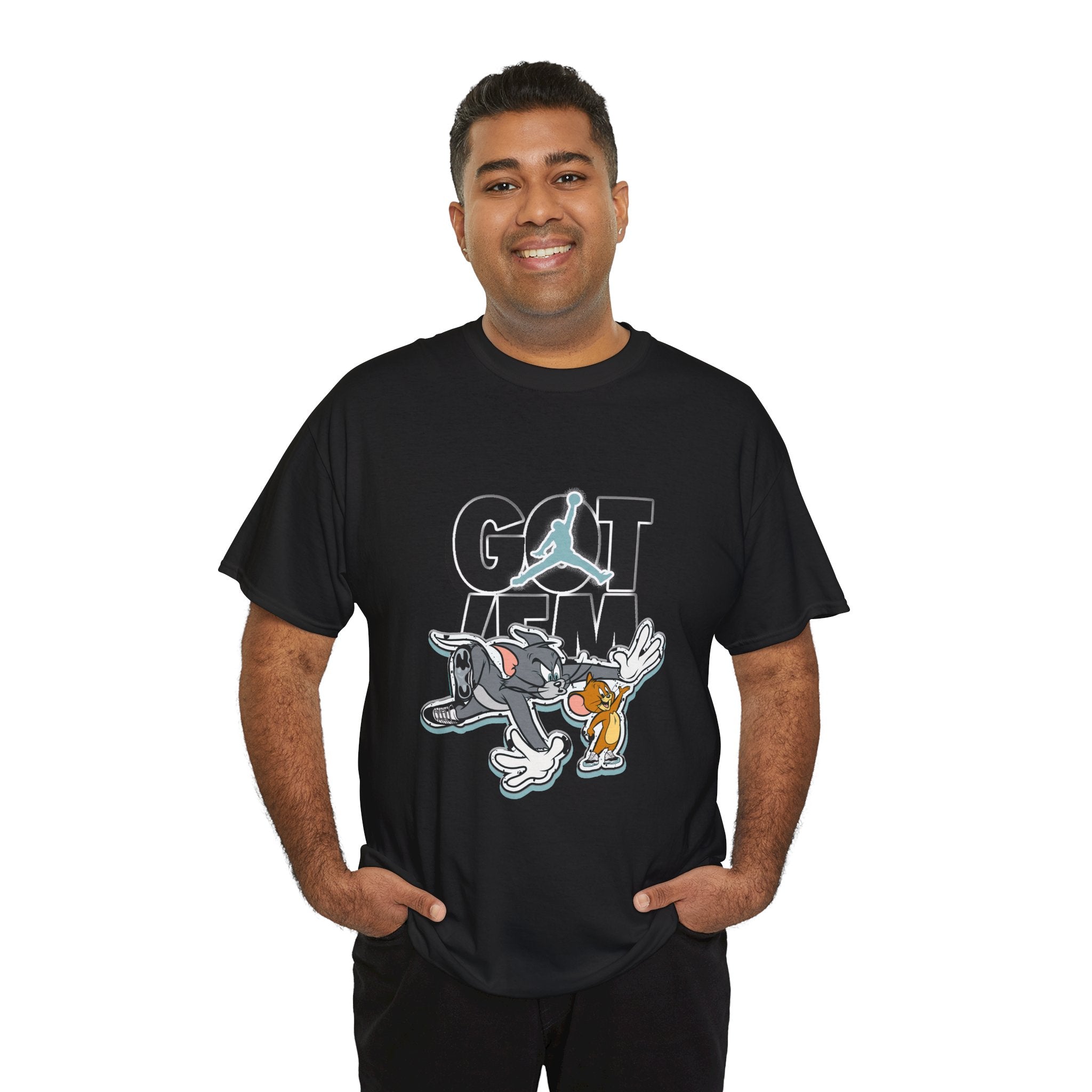 Got 'Em Cartoon Sneaker T-Shirt — Retro Tom & Jerry Streetwear