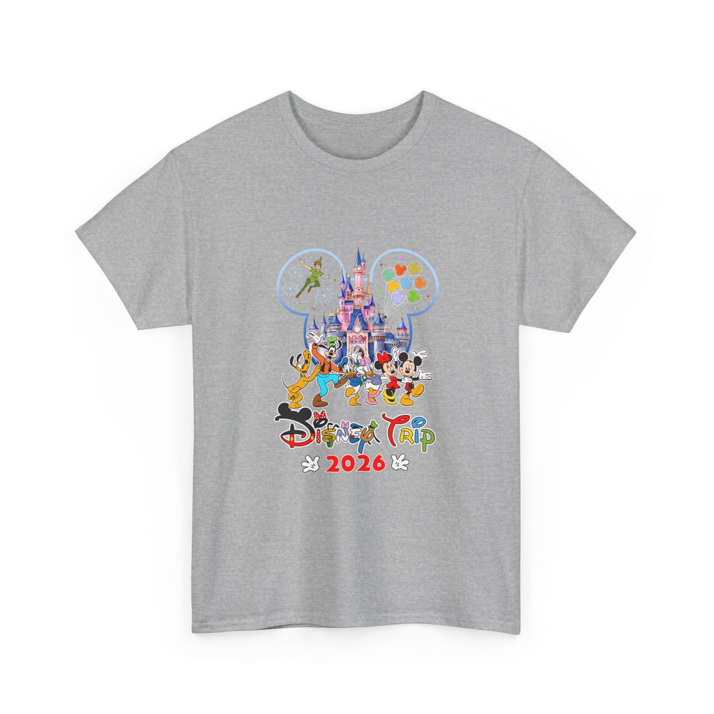 Disney Trip 2026 T-Shirt — Family Vacation Castle Mickey & Friends Tee