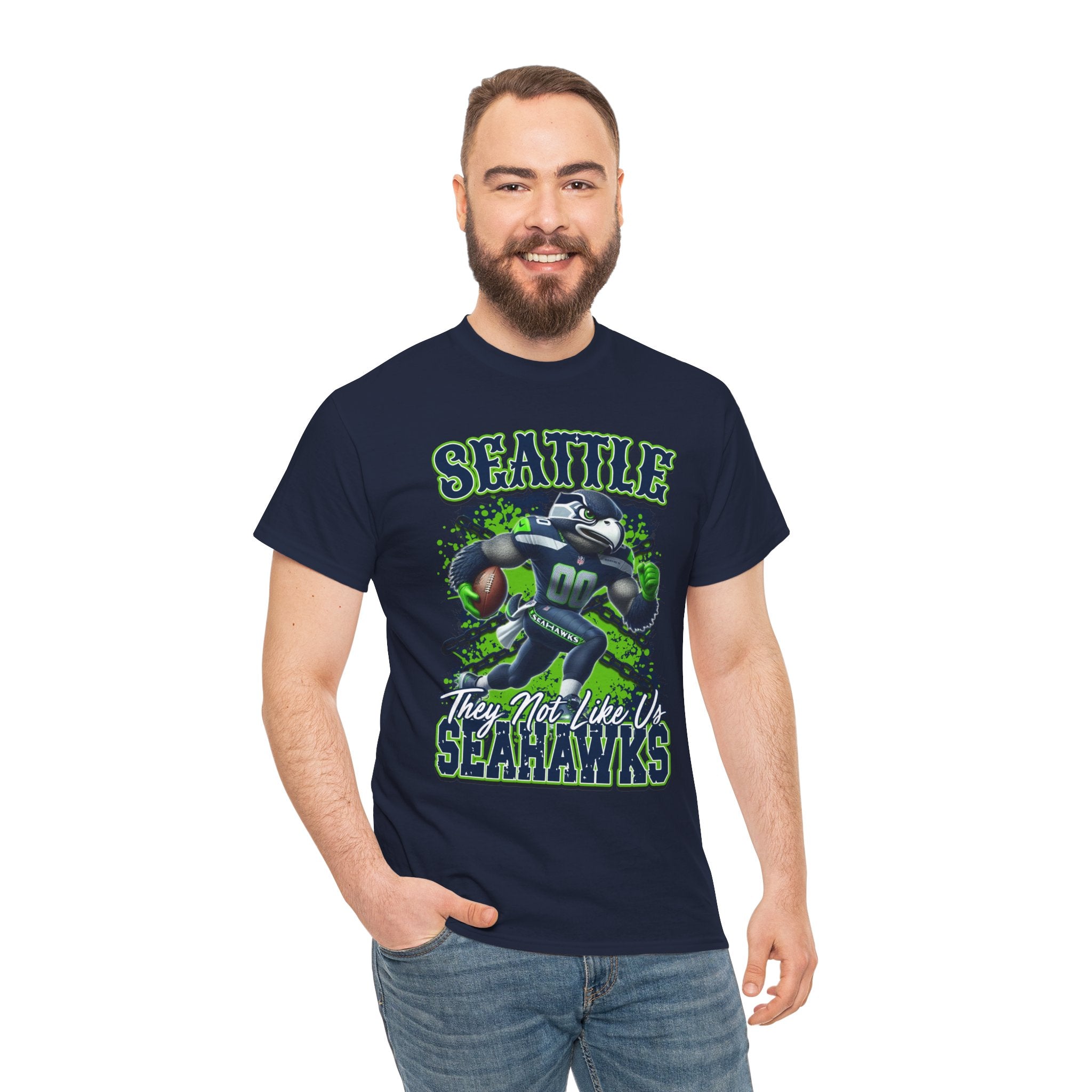 Seattle Seahawks They Not Like Us Football T-Shirt – “They Not Like Us” Grunge Fan Tee