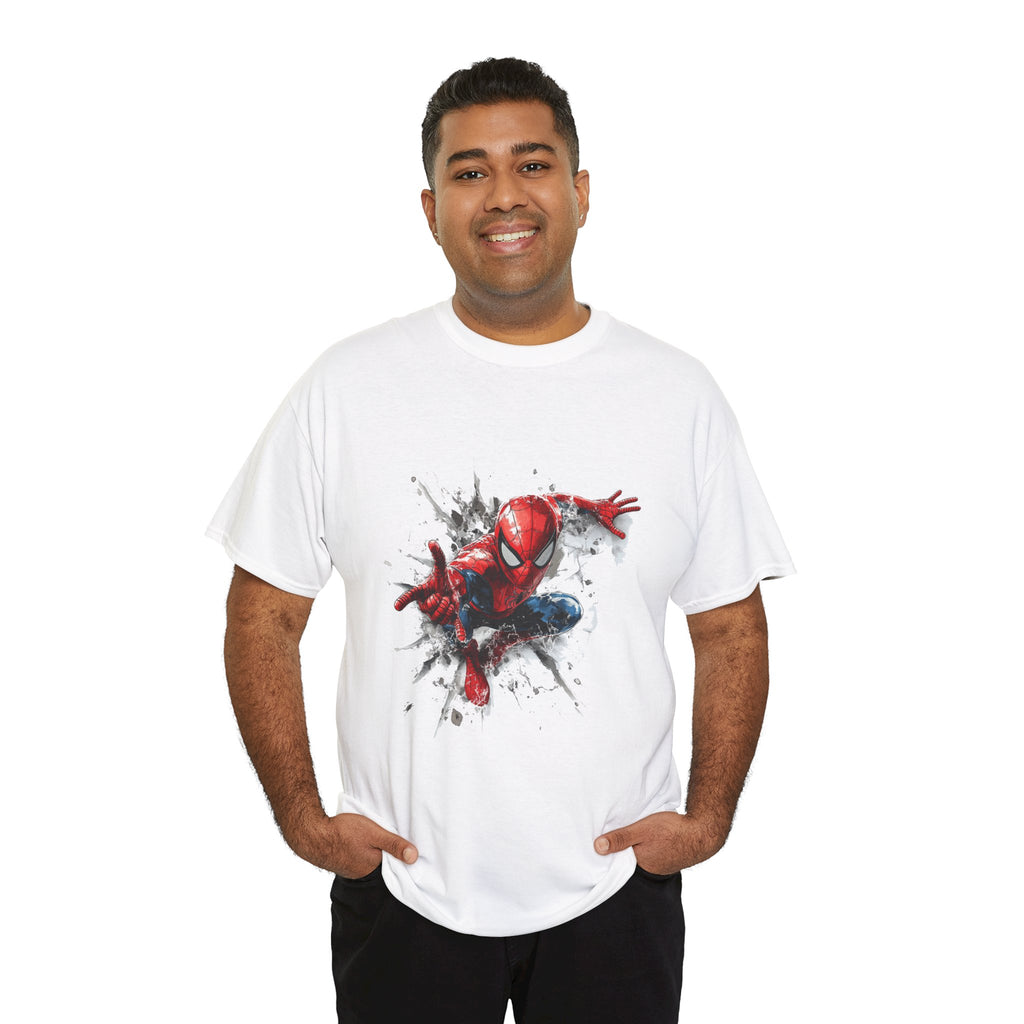 Spider-Man Action Pose T-Shirt — Kid & Adult Superhero Tee