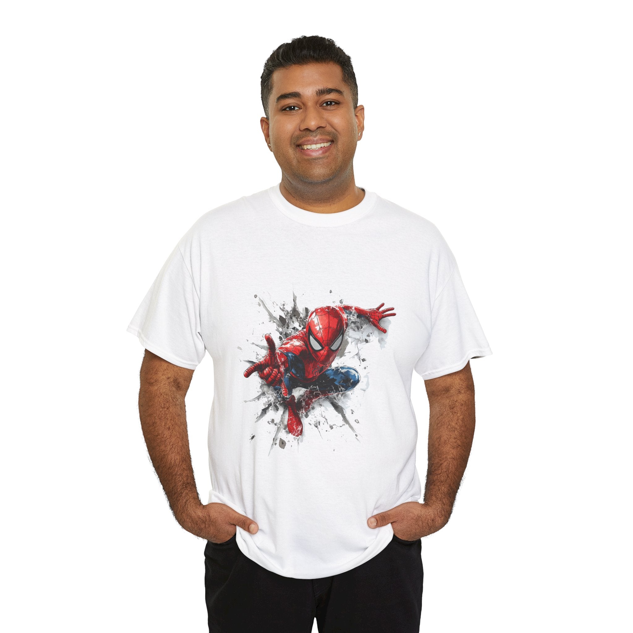 Spider-Man Action Pose T-Shirt — Kid & Adult Superhero Tee